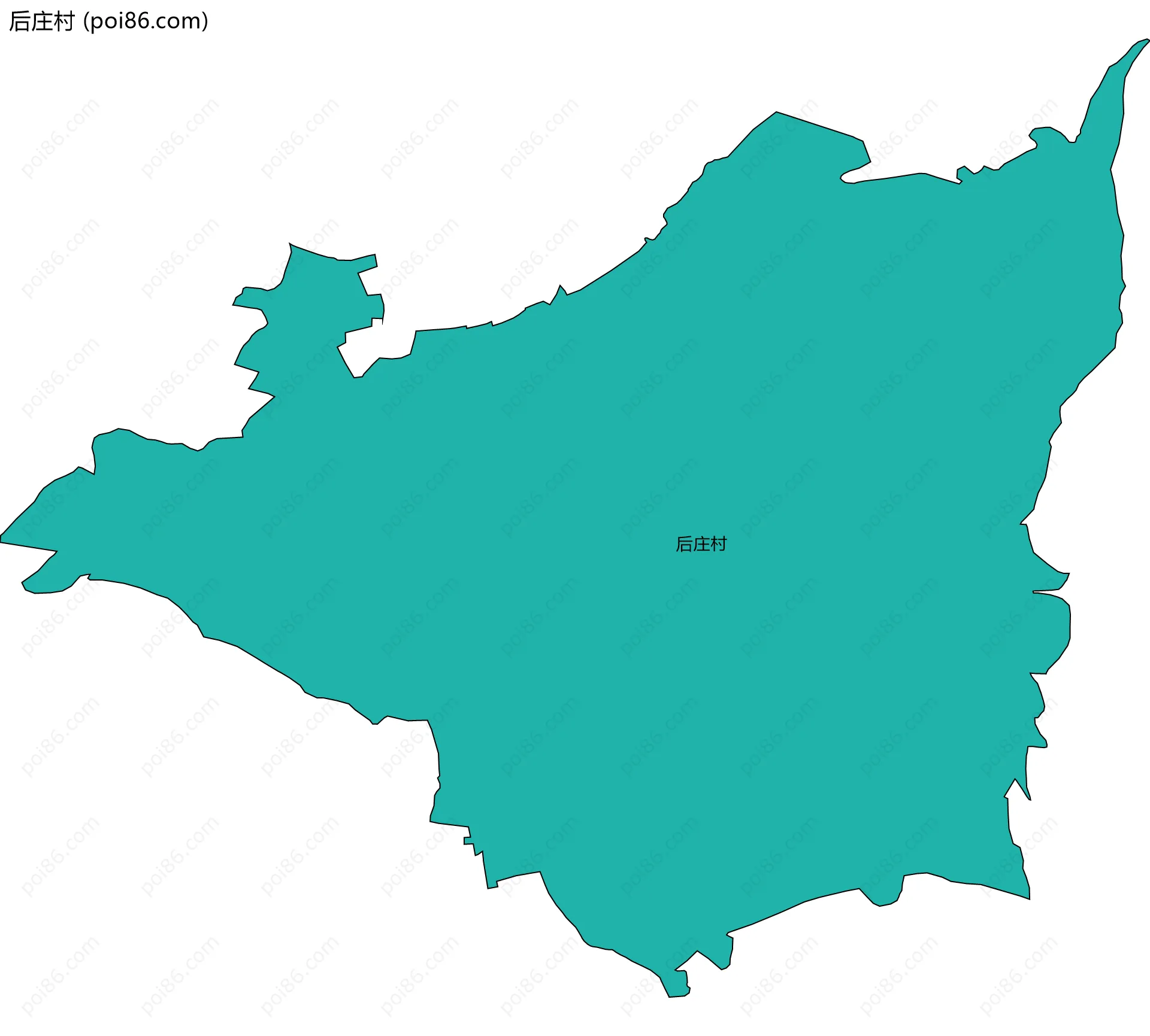 后庄村边界地图