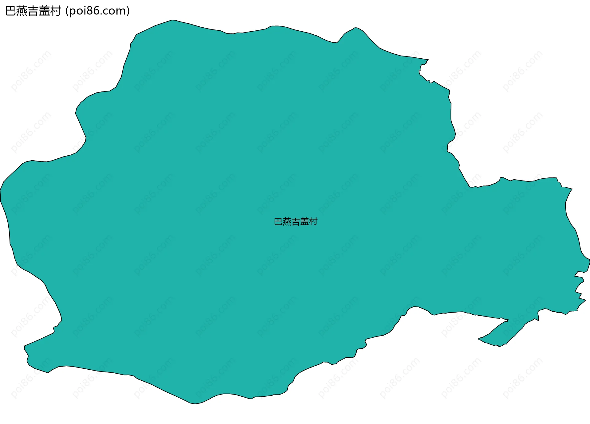 巴燕吉盖村边界地图