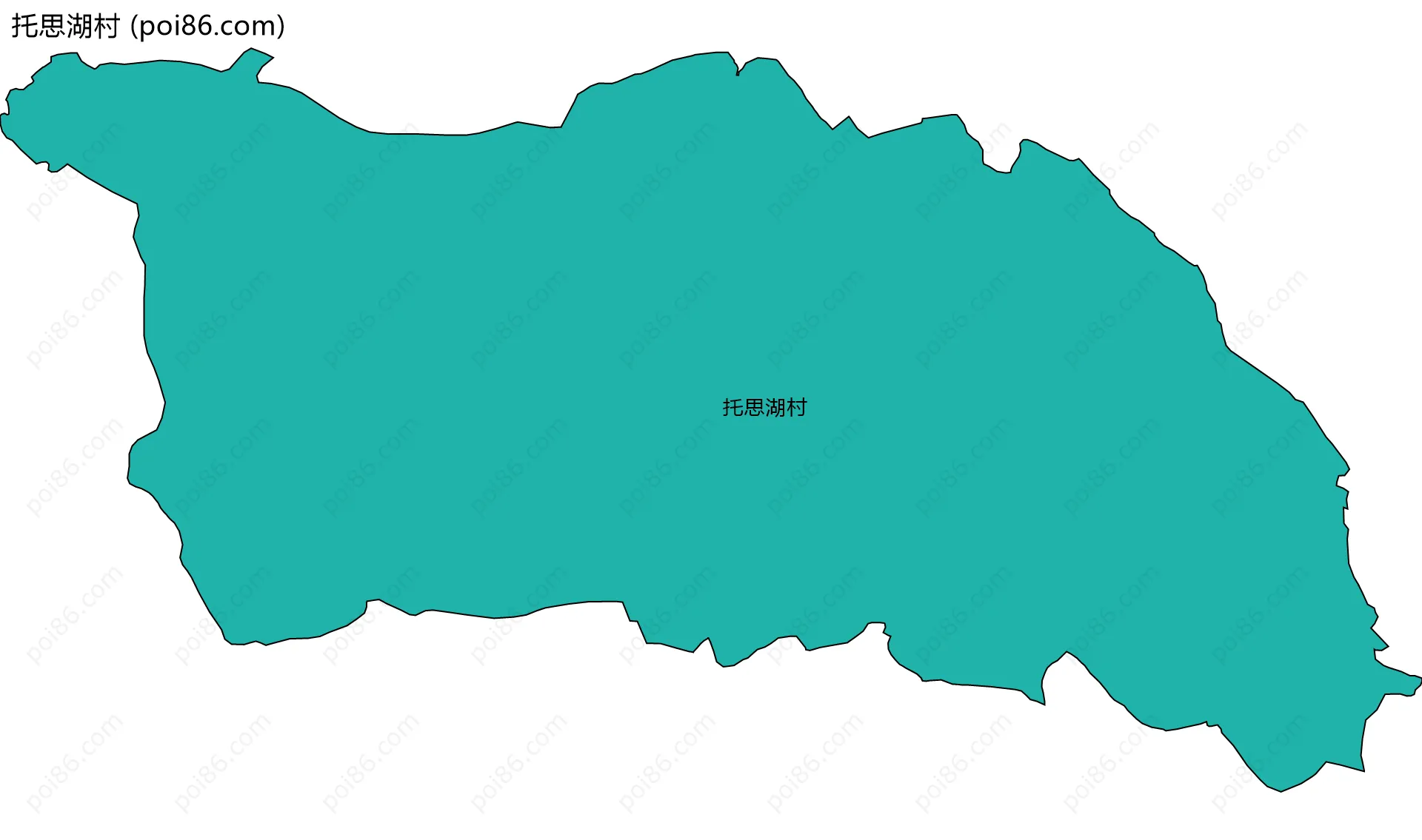 托思湖村边界地图