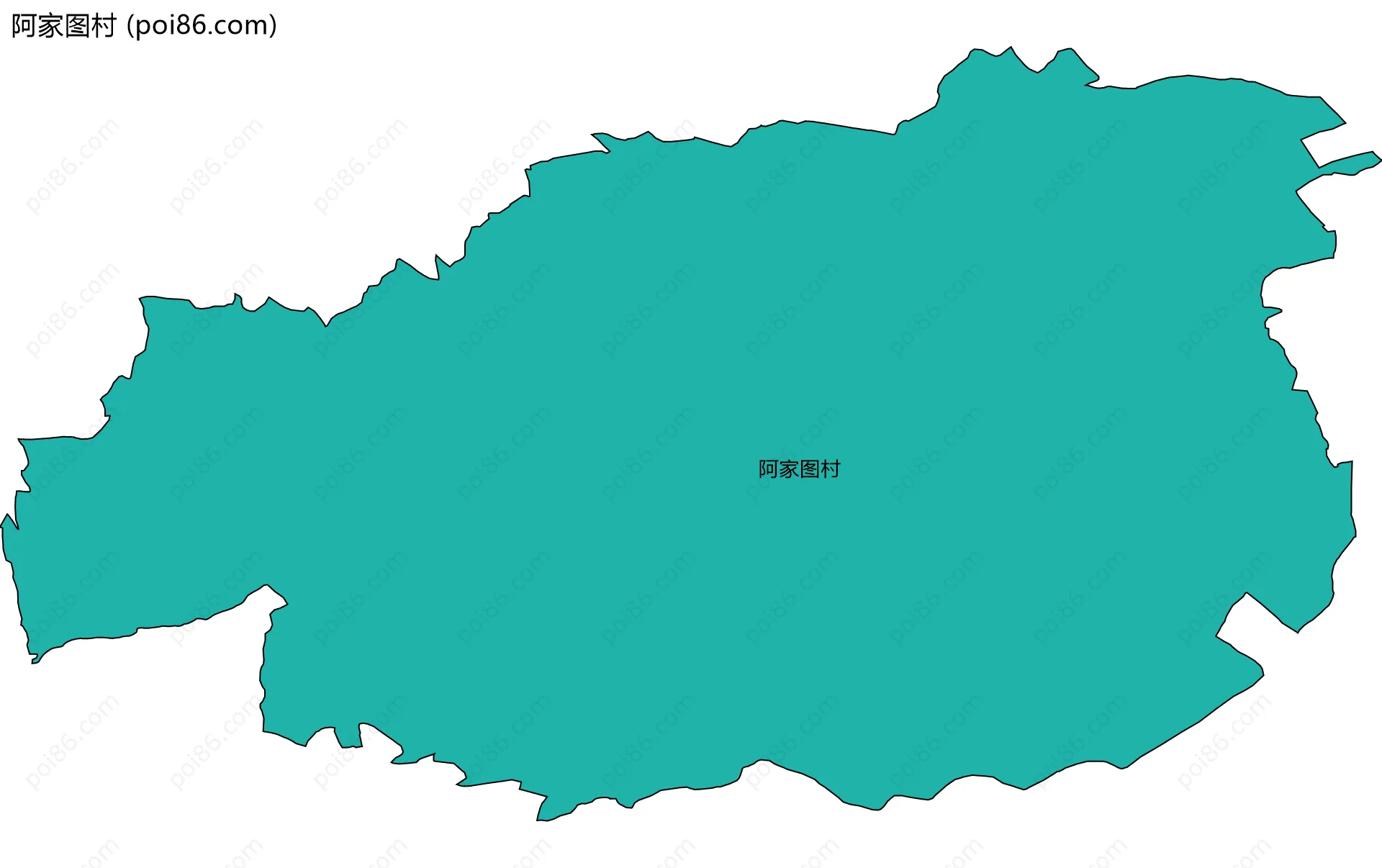 阿家图村边界地图