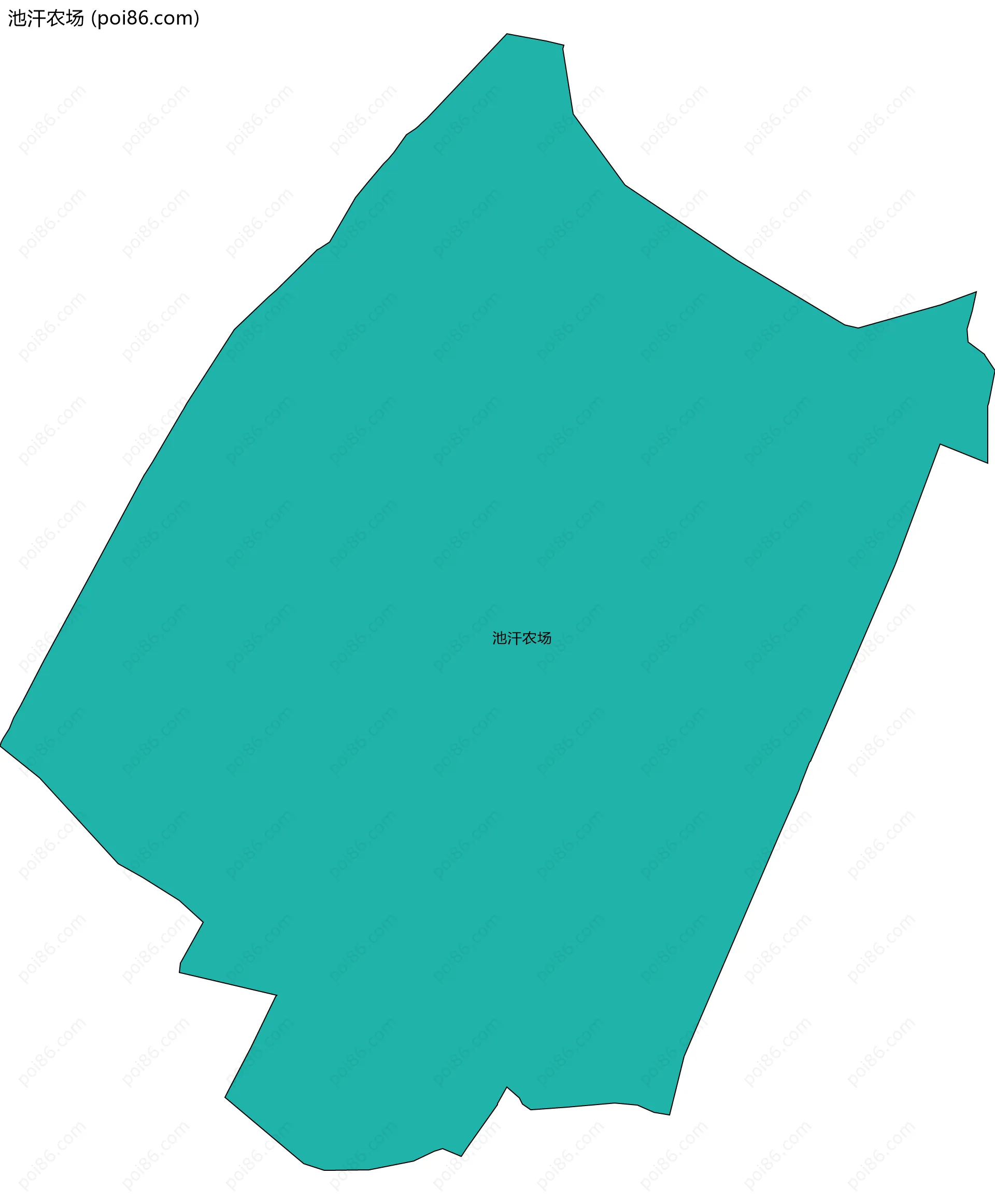 池汗农场边界地图