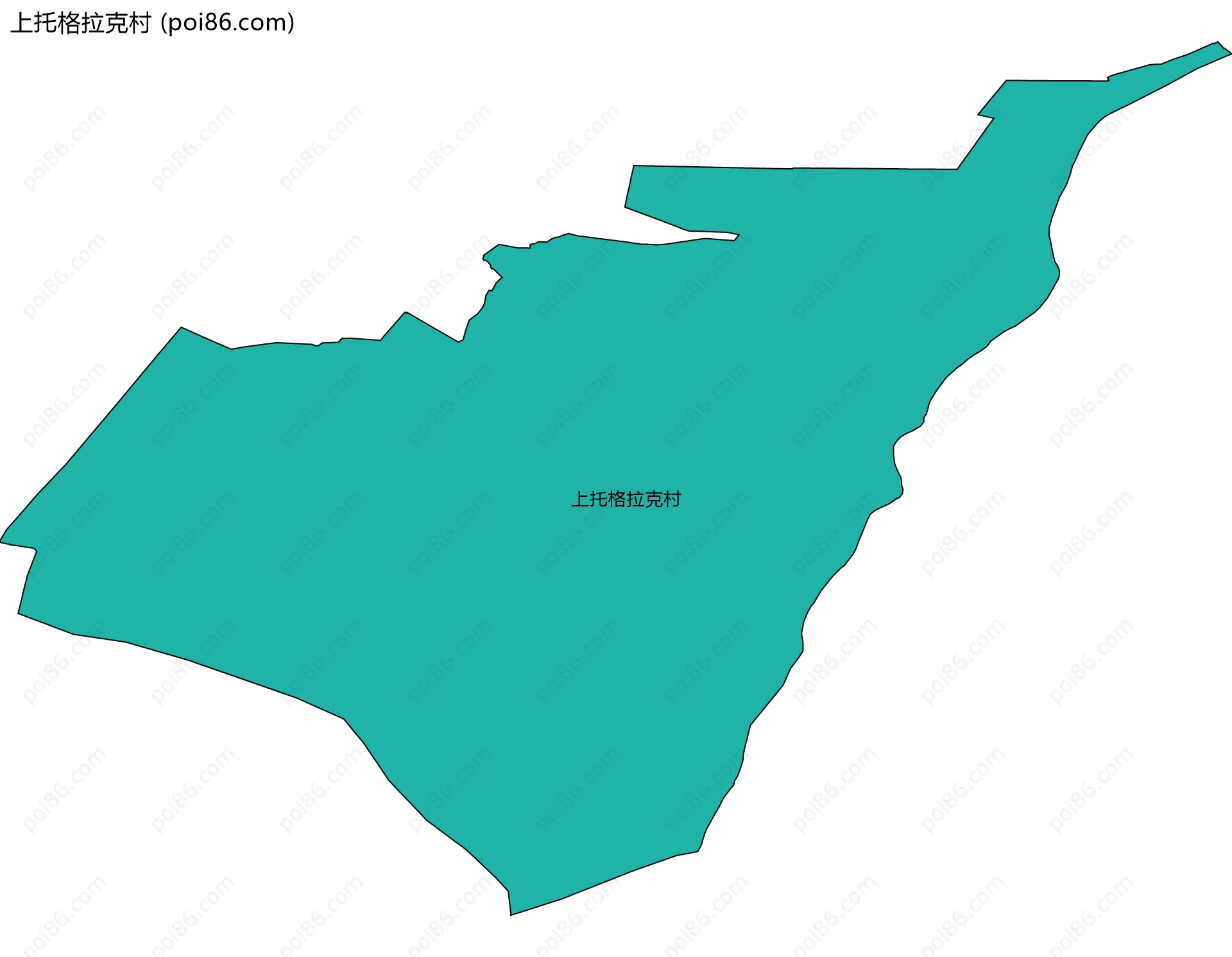 上托格拉克村边界地图