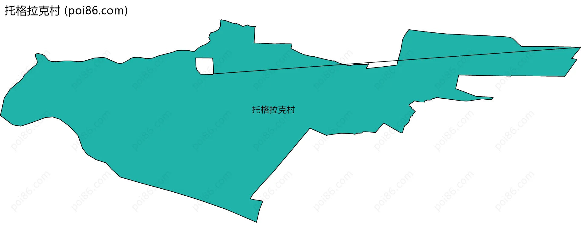 托格拉克村边界地图