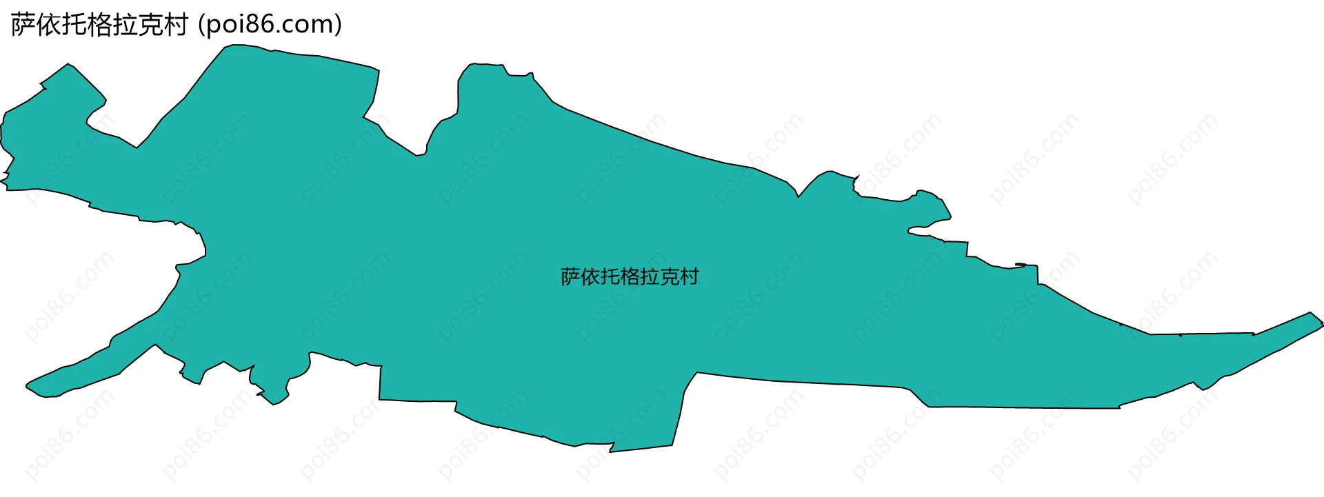萨依托格拉克村边界地图