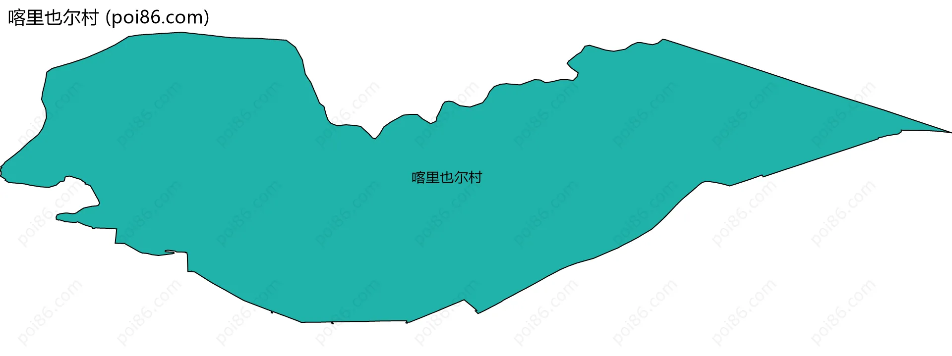 喀里也尔村边界地图