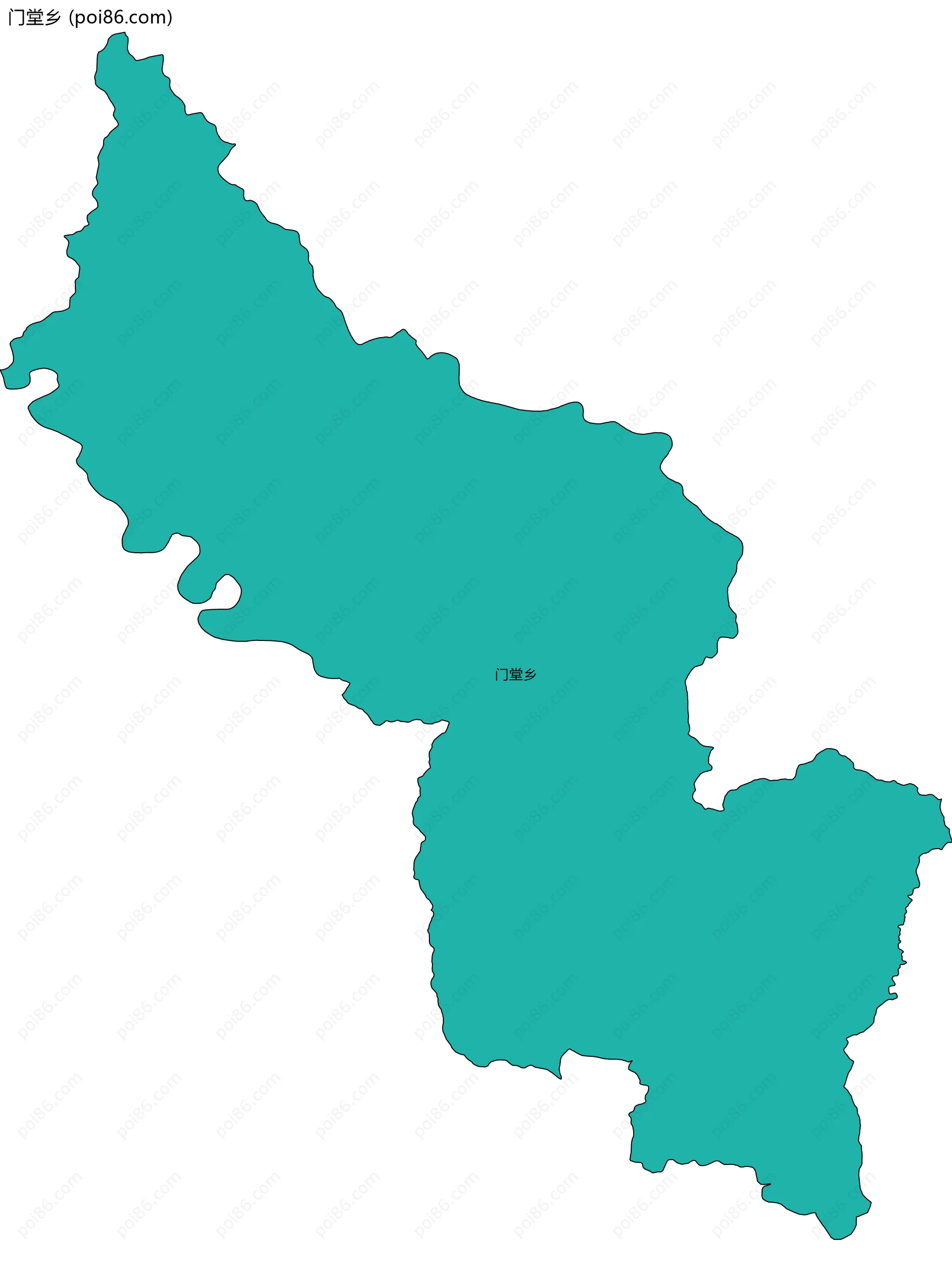 门堂乡边界地图