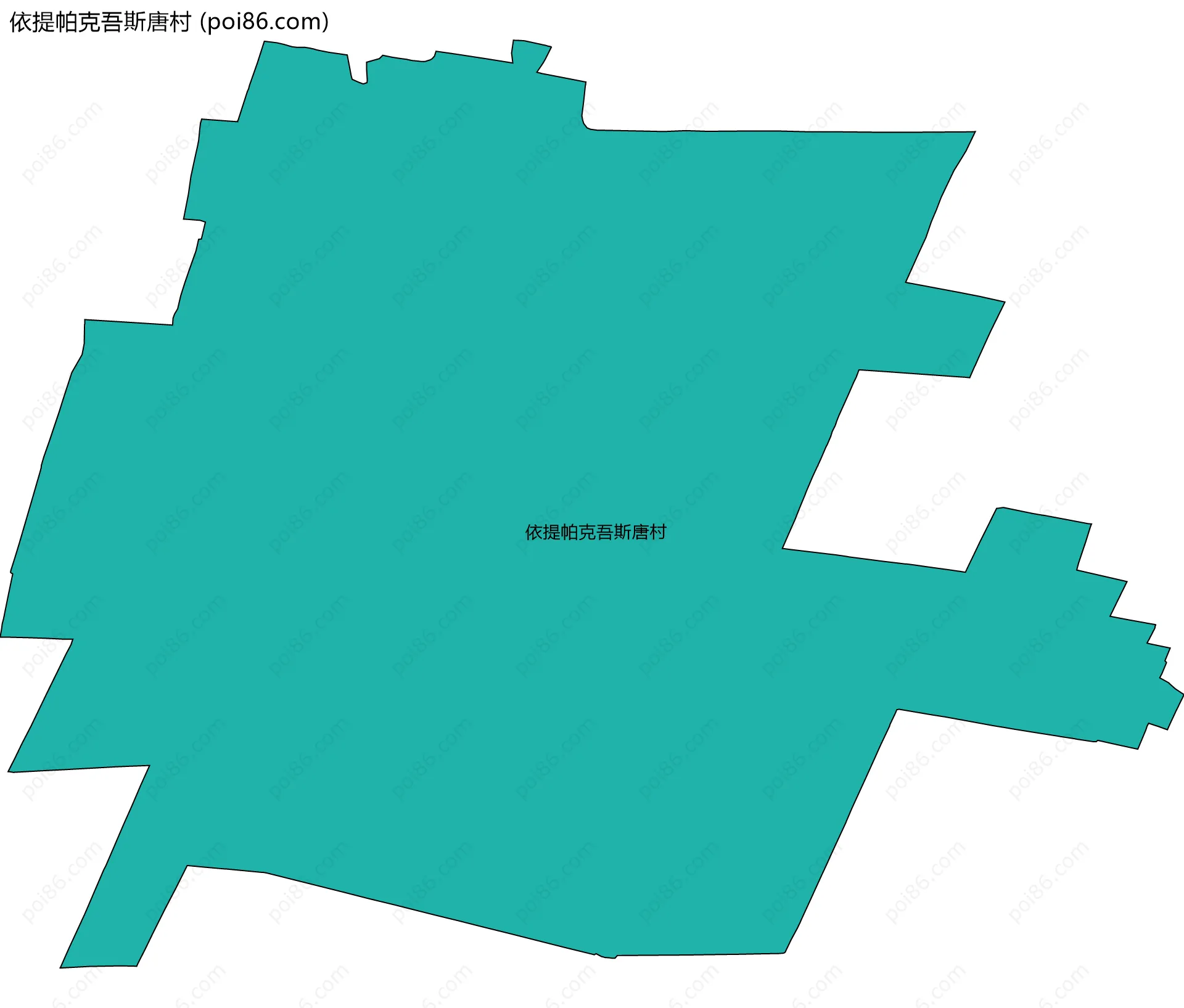 依提帕克吾斯唐村边界地图