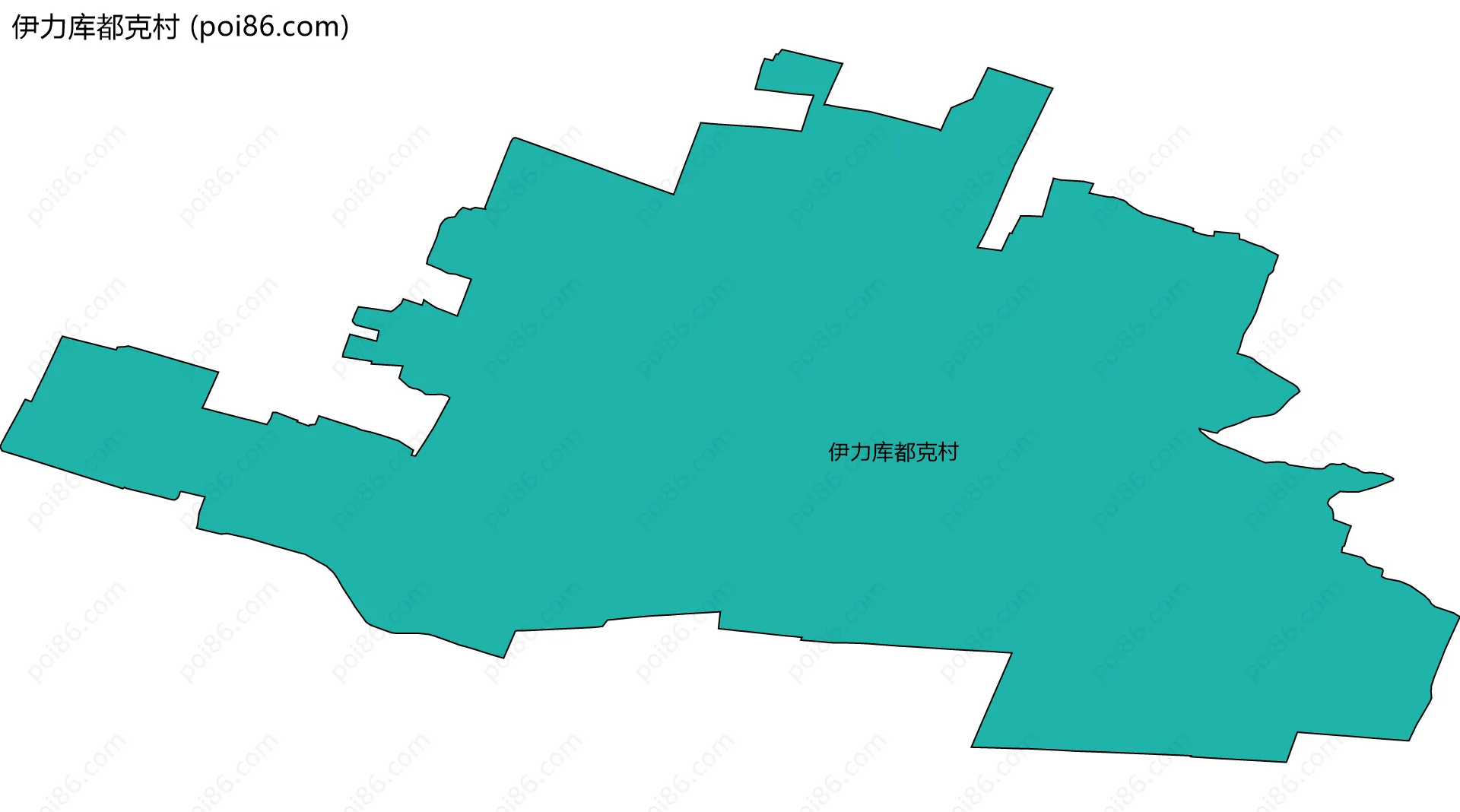 伊力库都克村边界地图