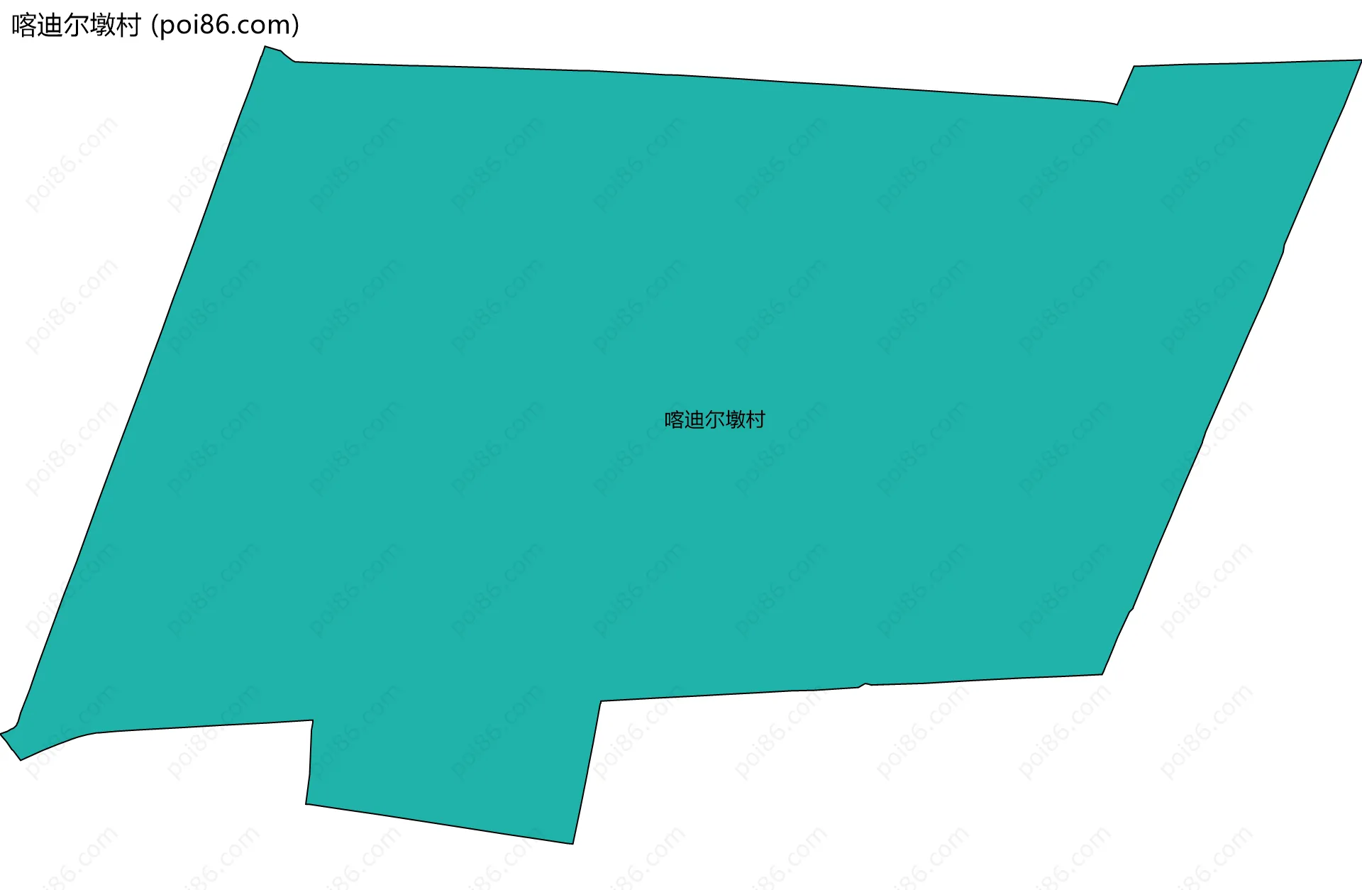 喀迪尔墩村边界地图