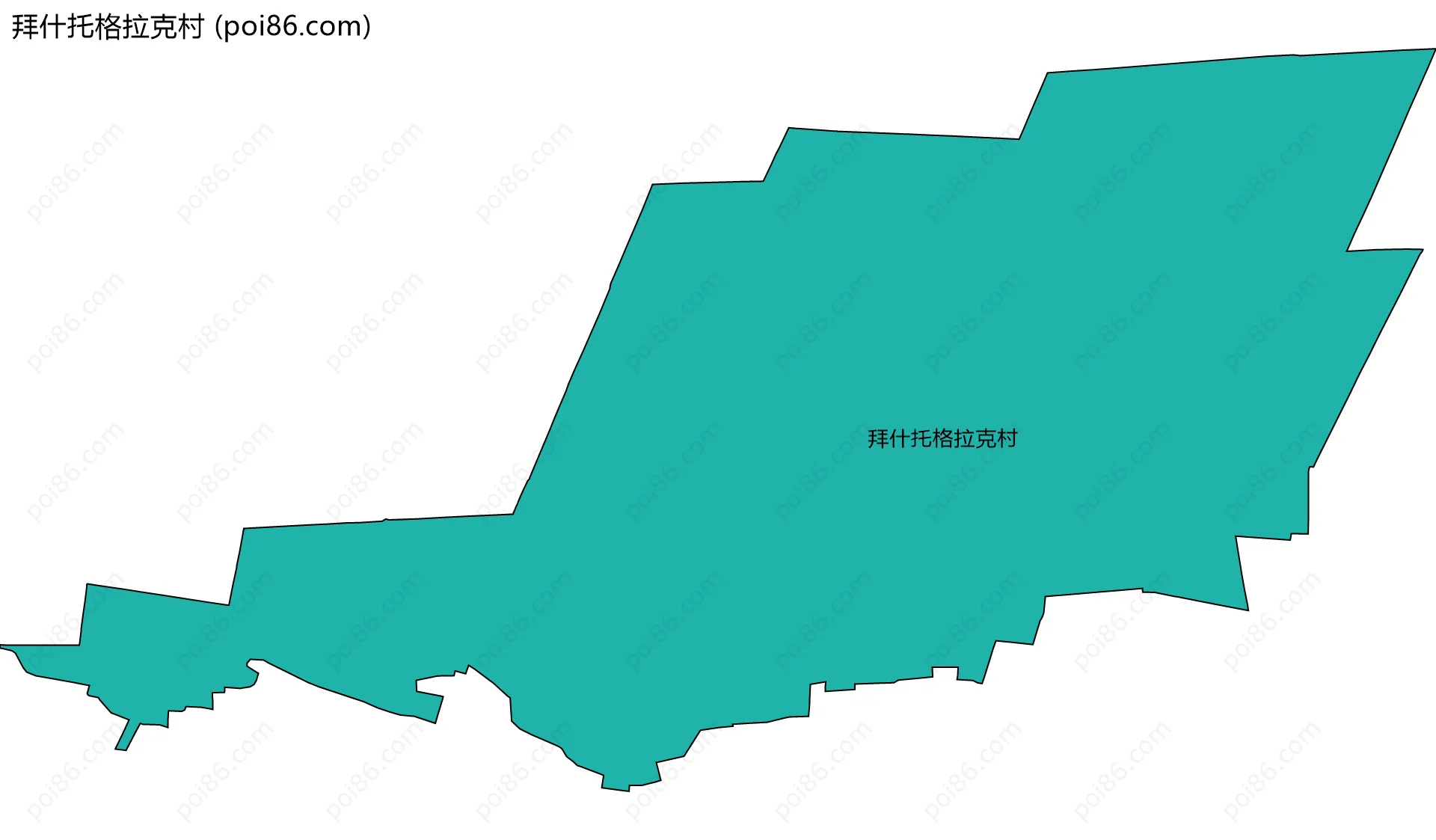 拜什托格拉克村边界地图