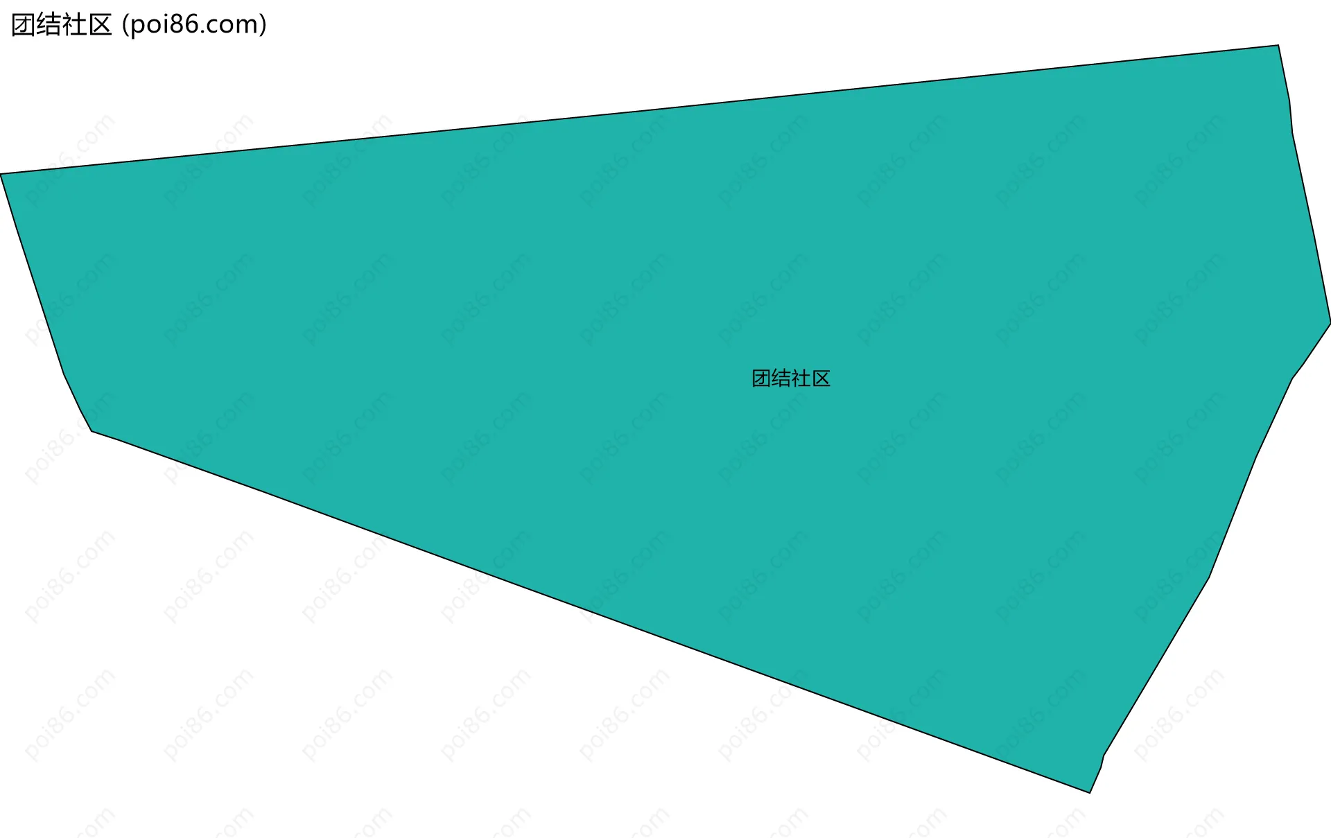 团结社区边界地图