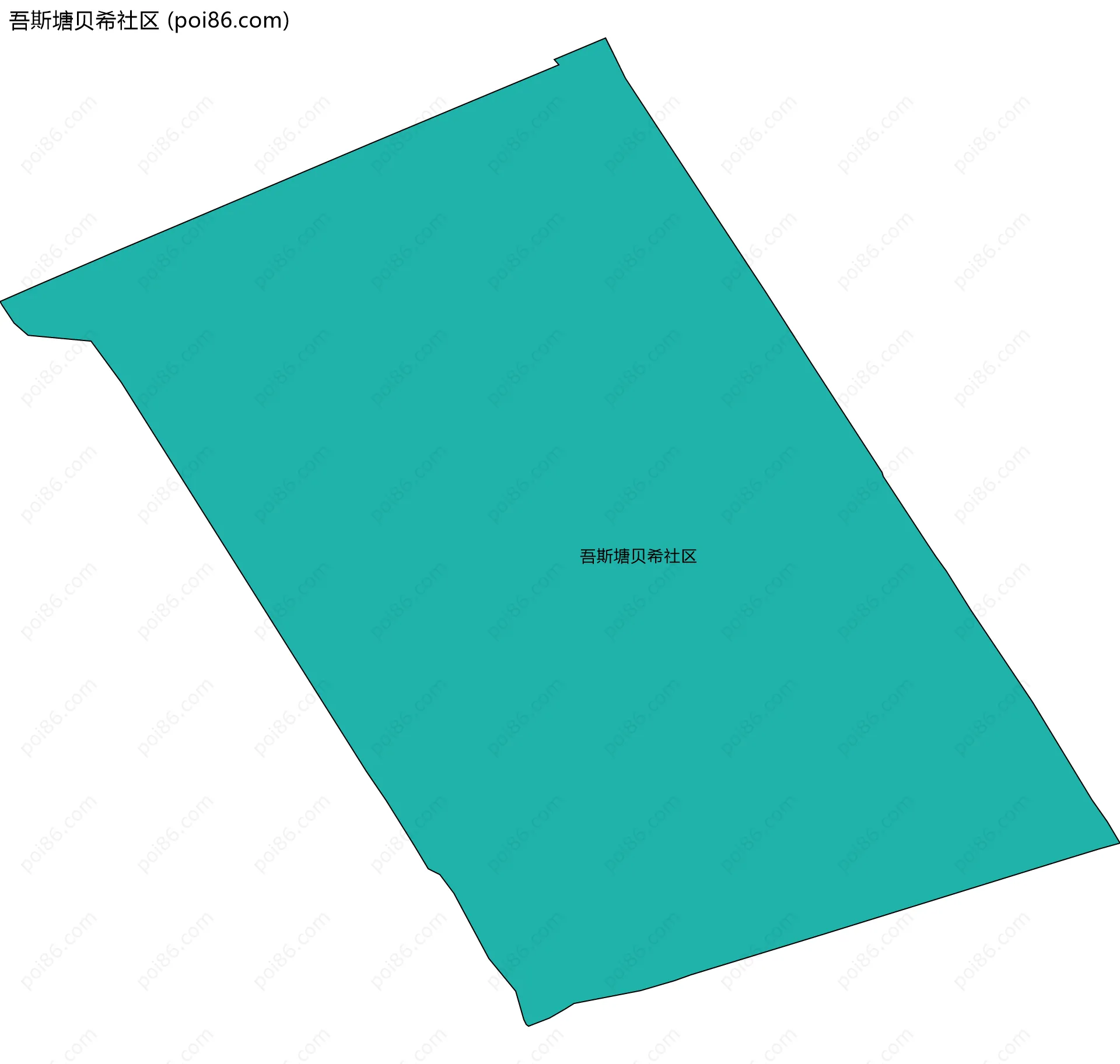 吾斯塘贝希社区边界地图