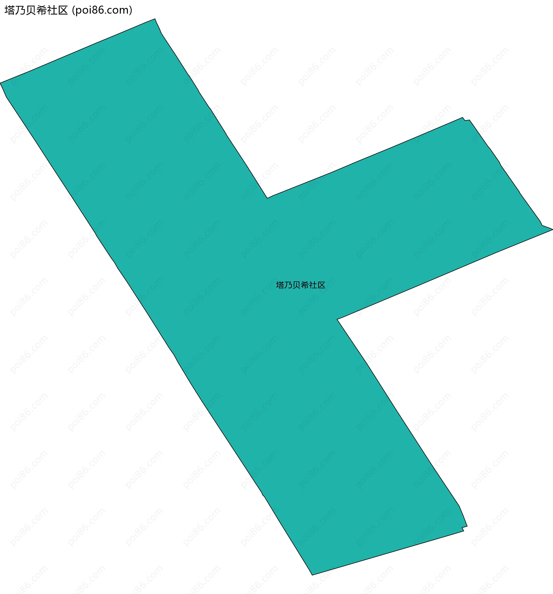塔乃贝希社区边界地图