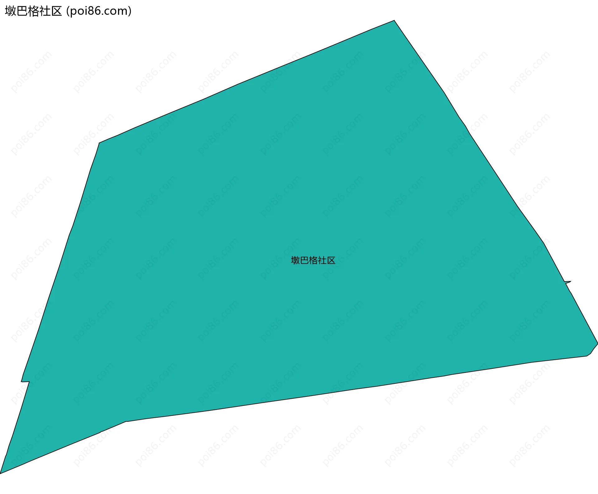 墩巴格社区边界地图