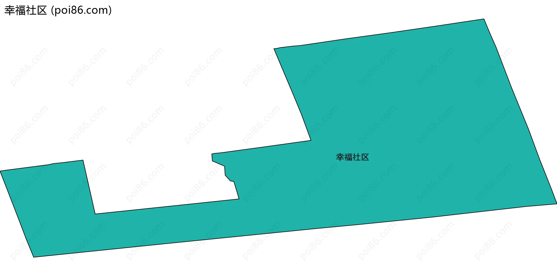 幸福社区边界地图