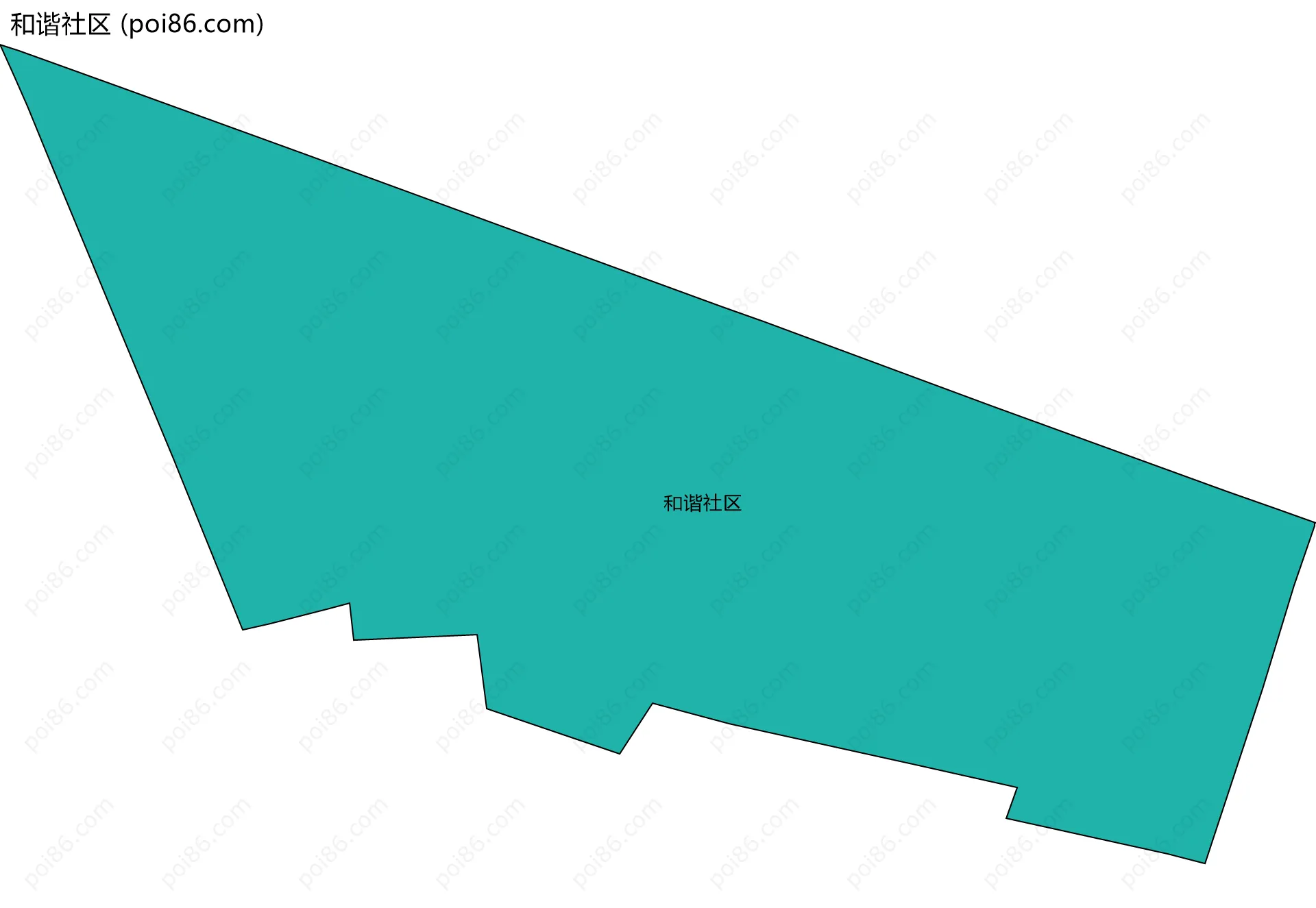 和谐社区边界地图