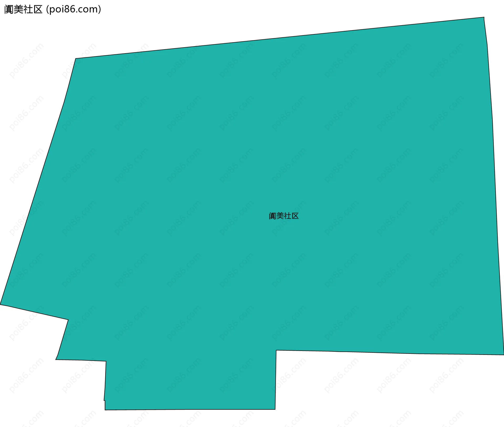 阗美社区边界地图