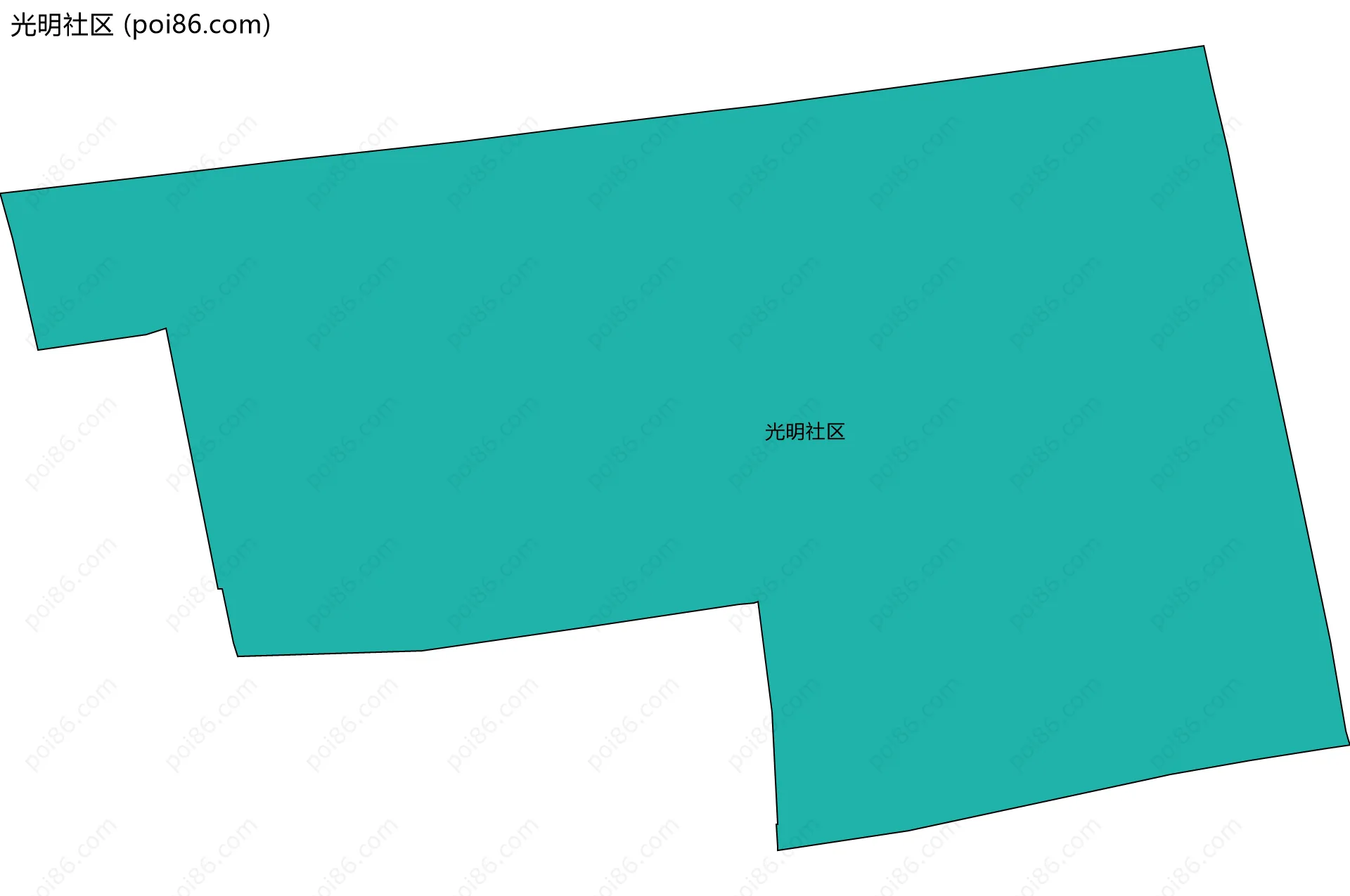 光明社区边界地图
