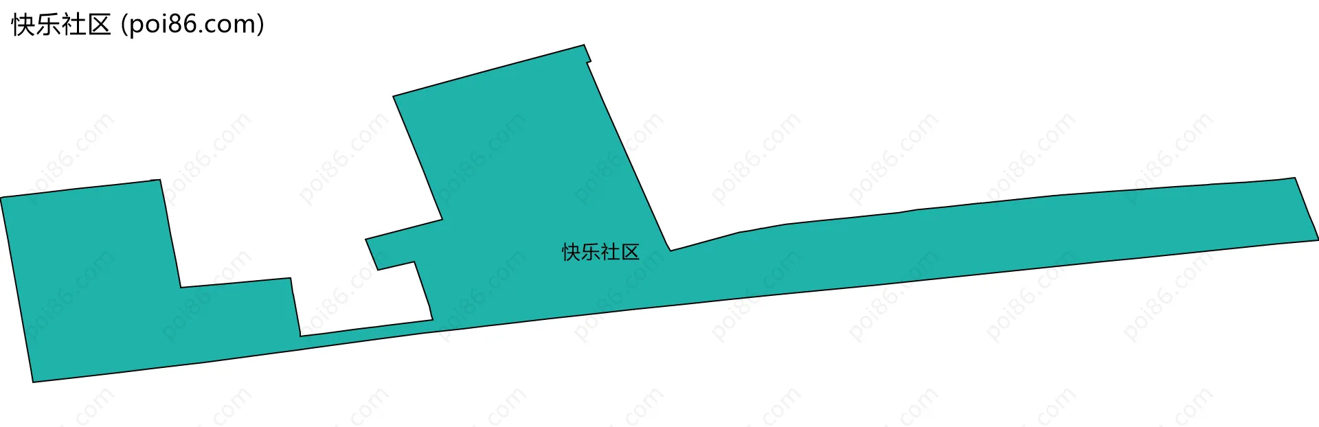 快乐社区边界地图