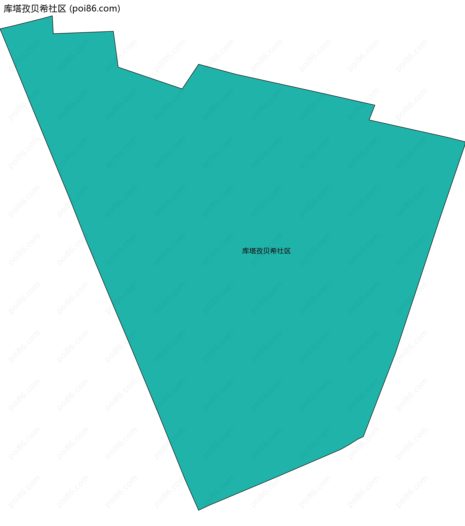 库塔孜贝希社区边界地图