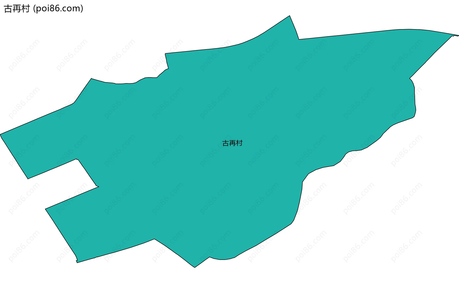古再村边界地图