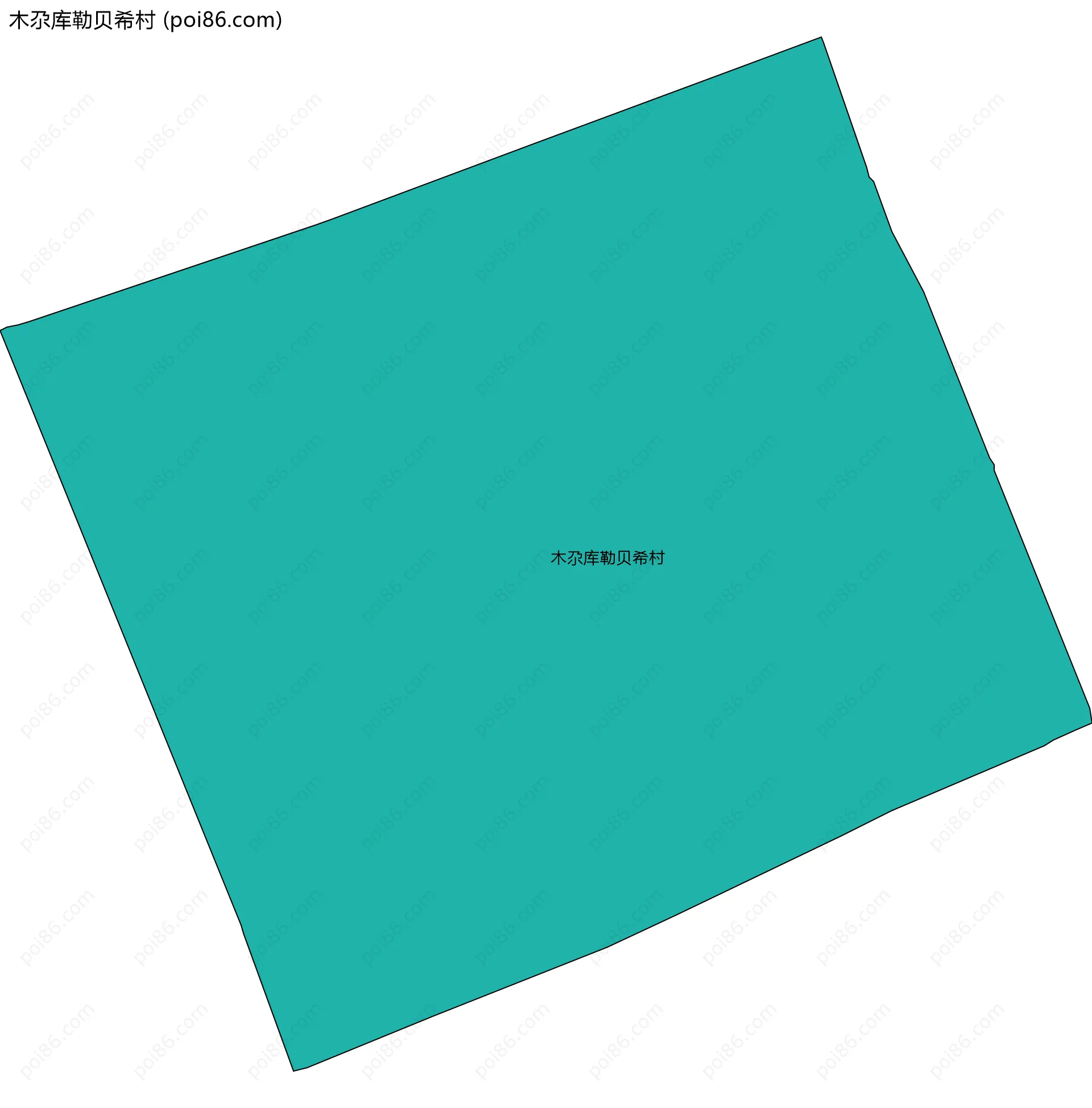 木尕库勒贝希村边界地图