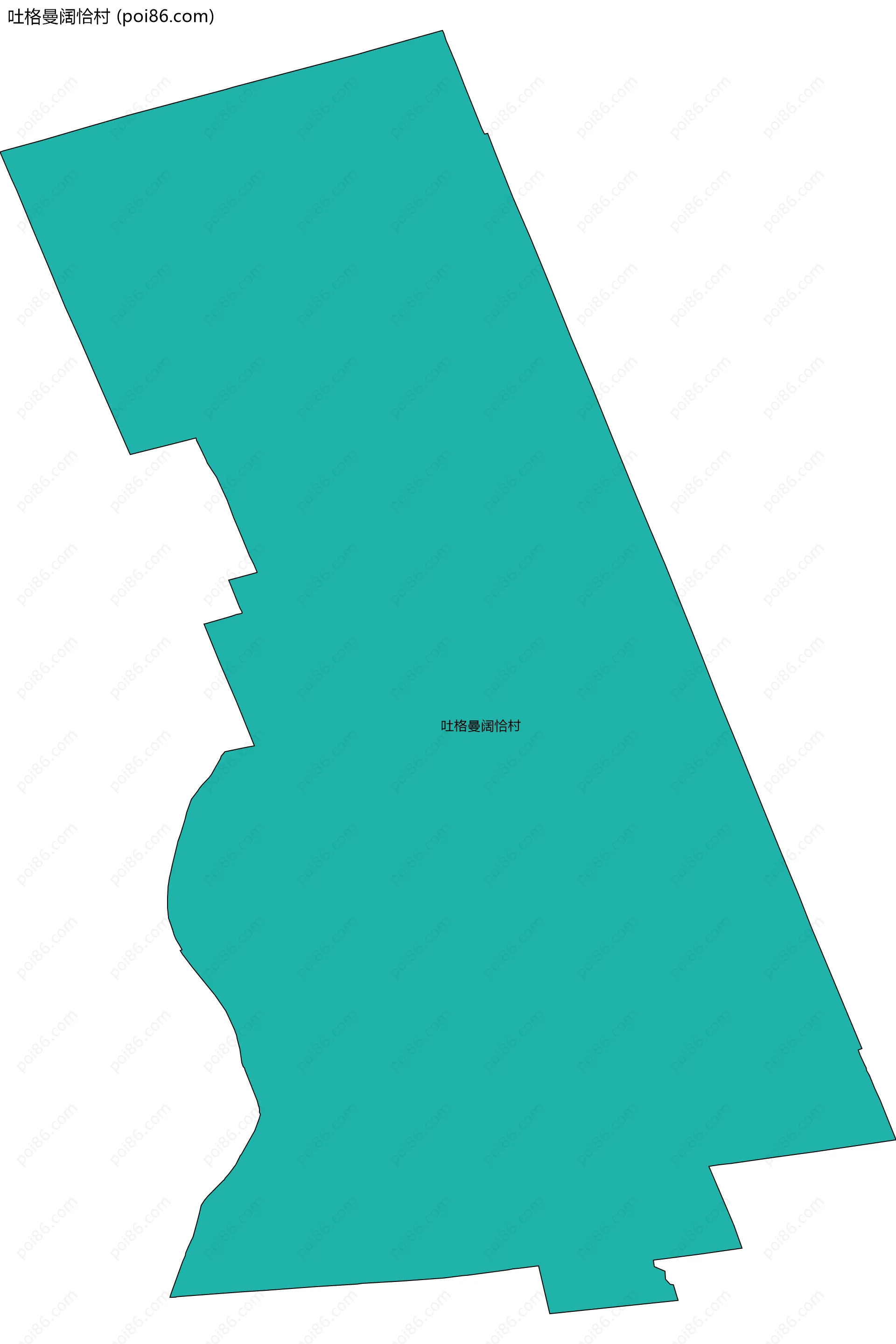 吐格曼阔恰村边界地图