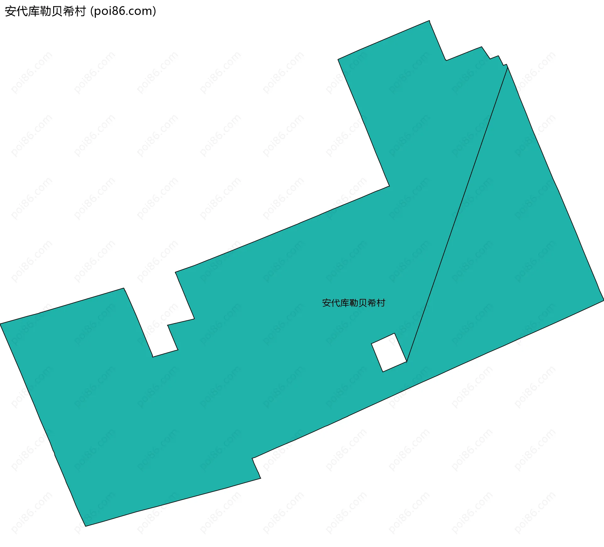 安代库勒贝希村边界地图