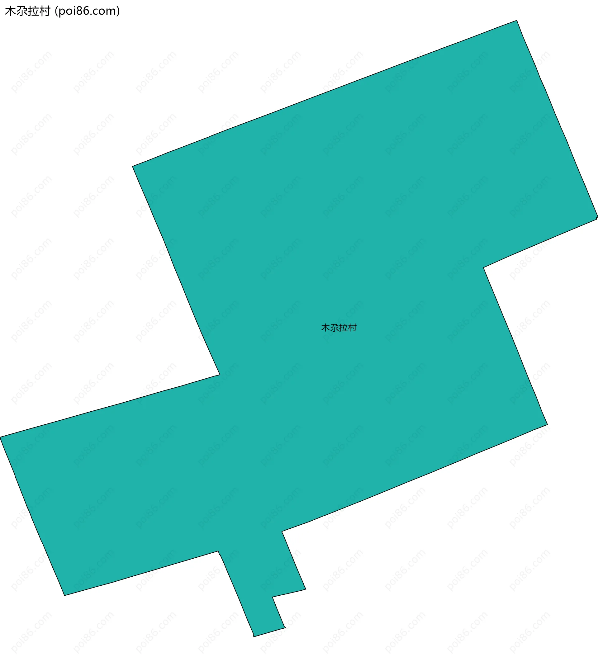 木尕拉村边界地图