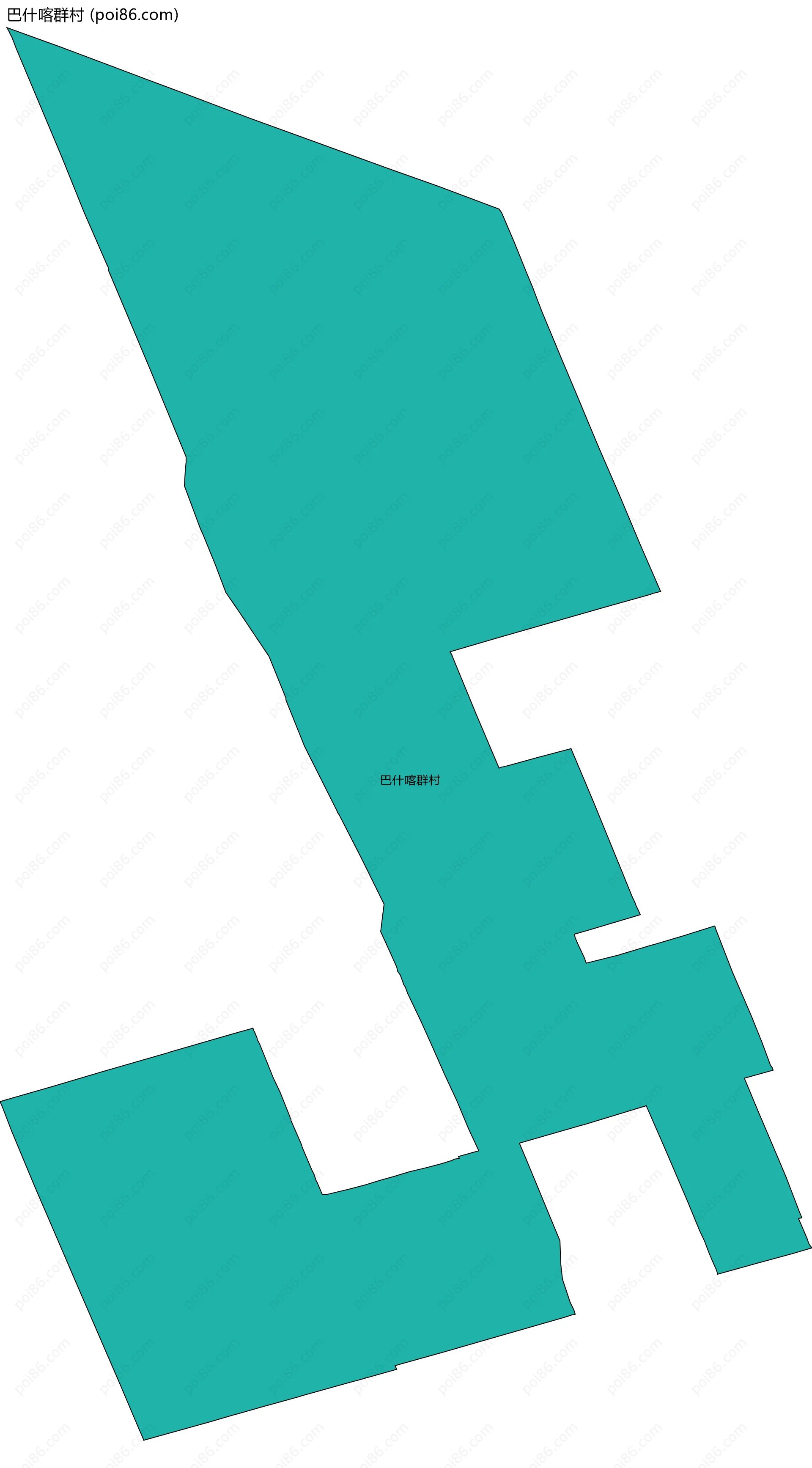 巴什喀群村边界地图