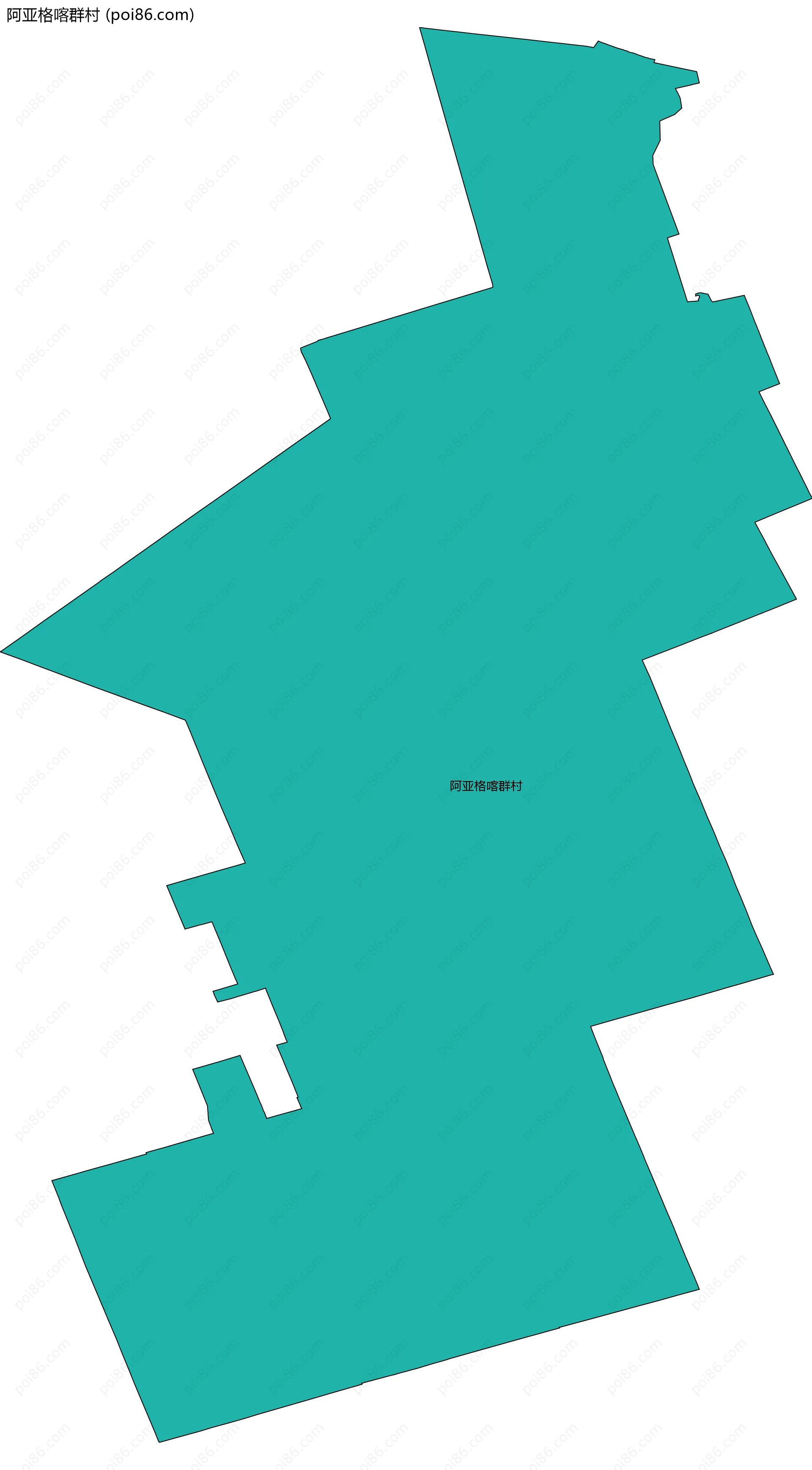 阿亚格喀群村边界地图