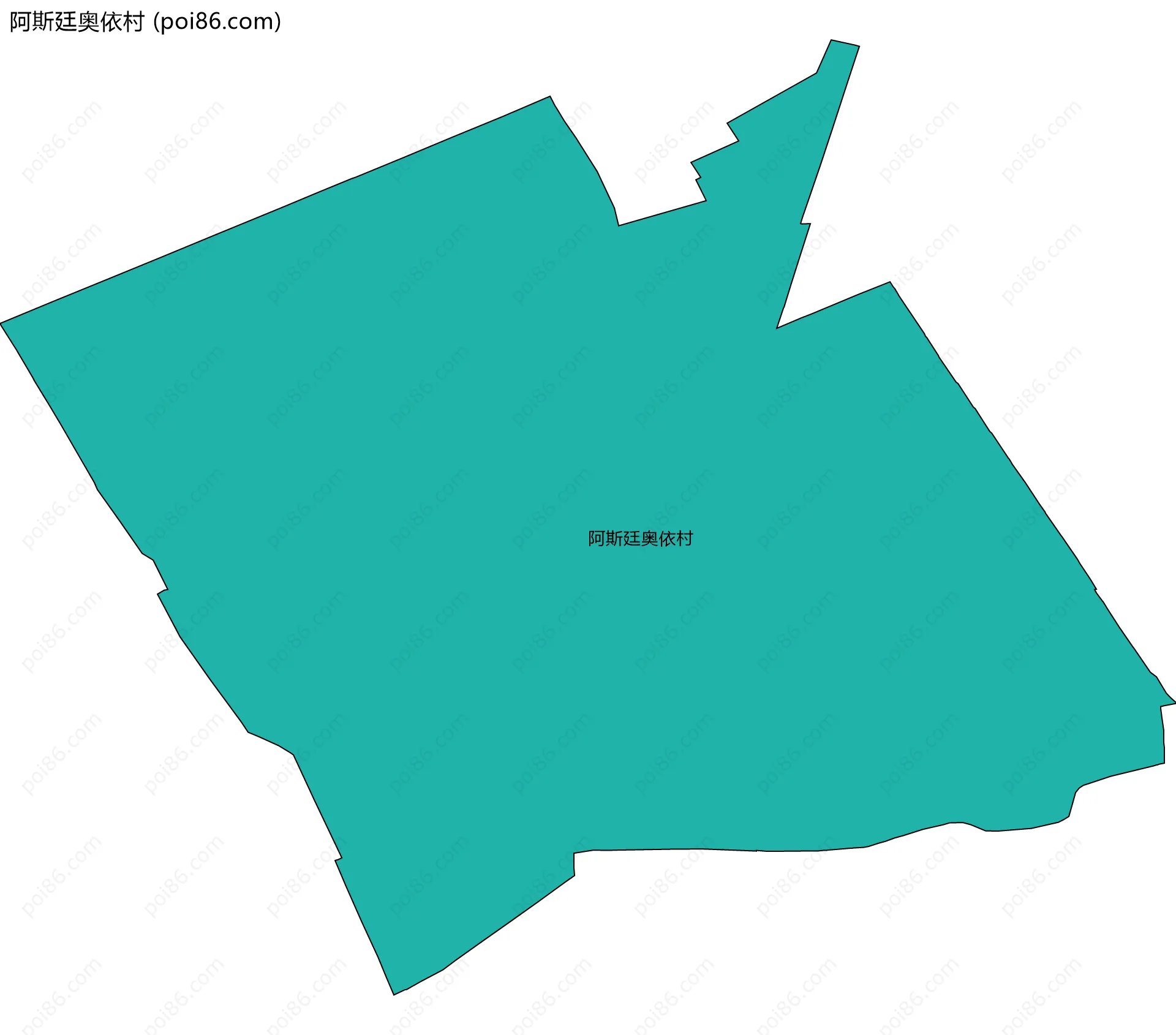 阿斯廷奥依村边界地图