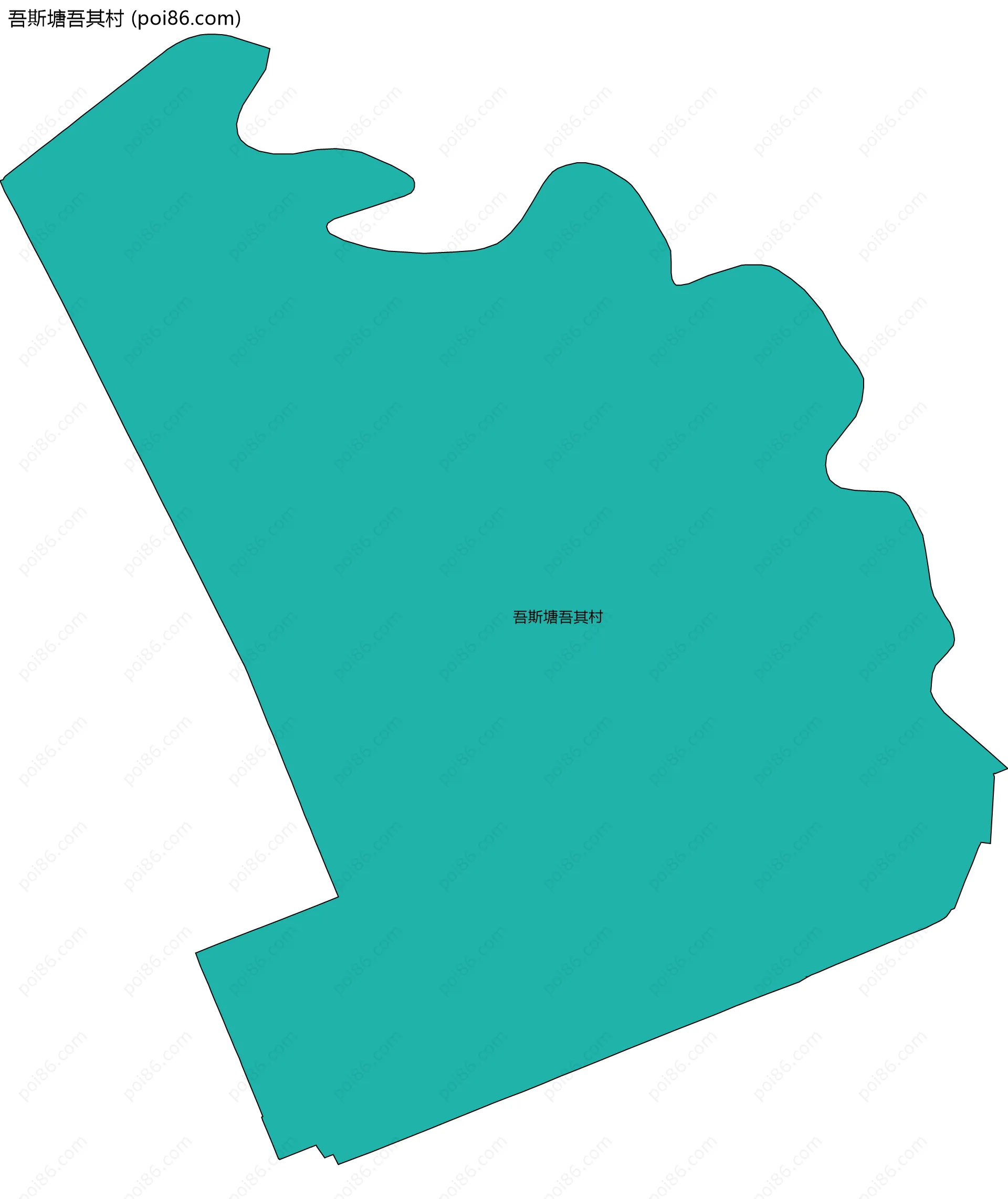 吾斯塘吾其村边界地图