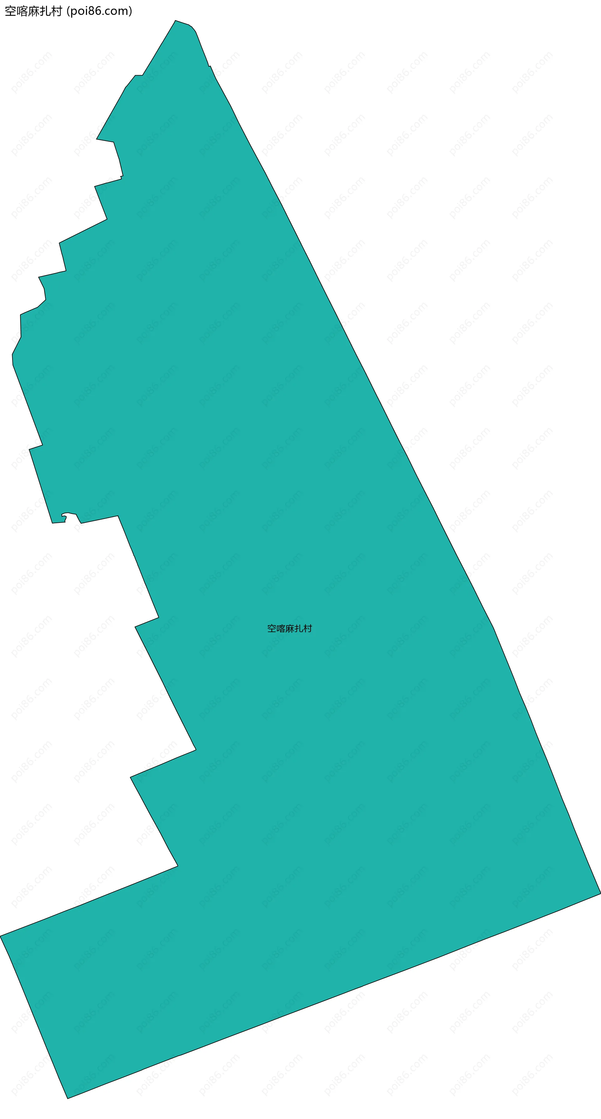 空喀麻扎村边界地图