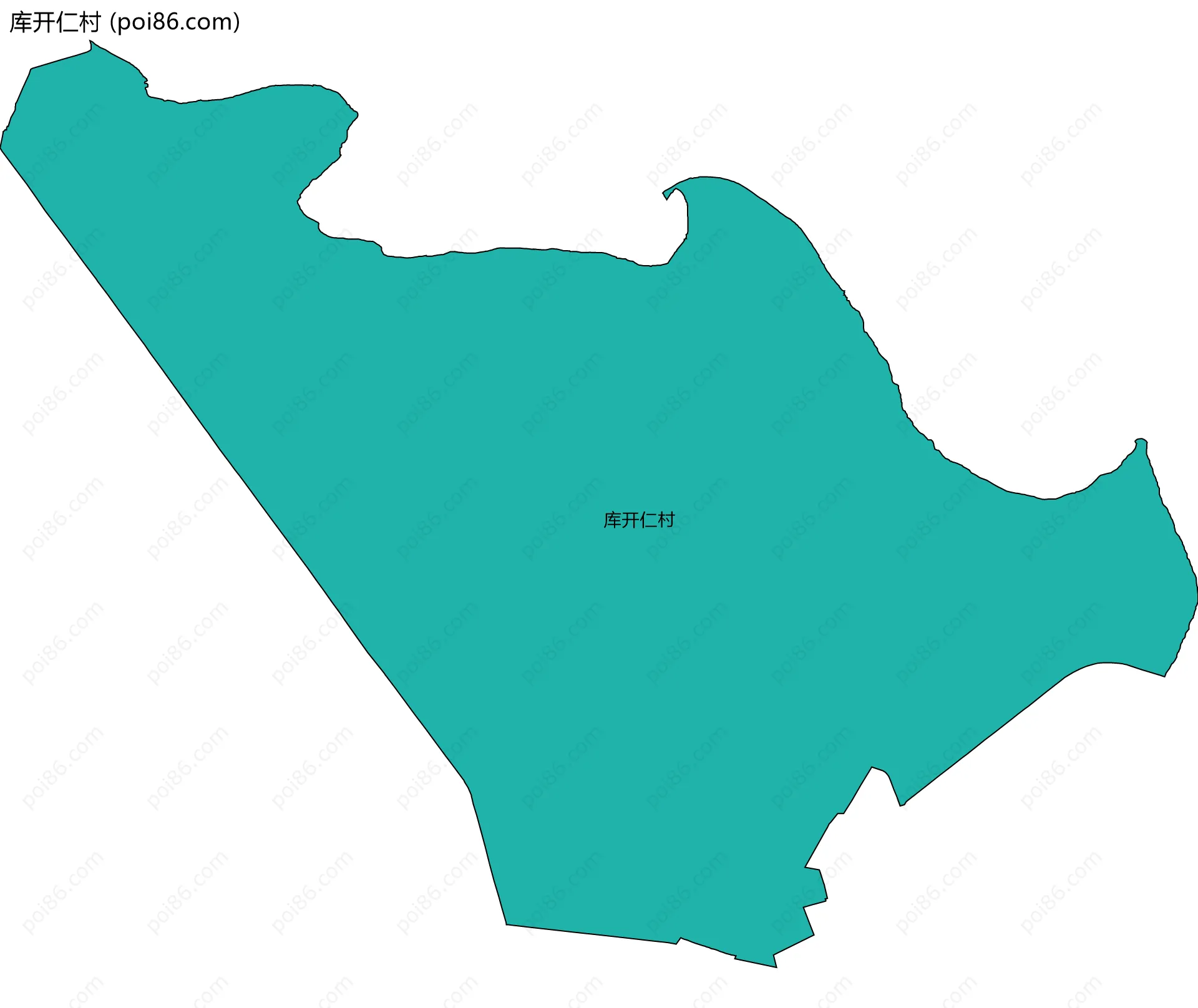 库开仁村边界地图
