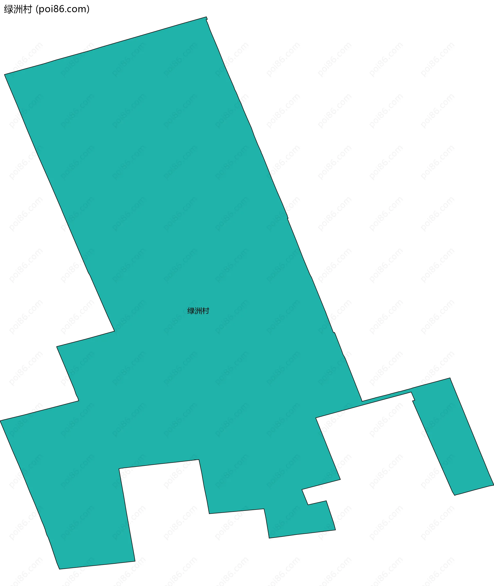 绿洲村边界地图