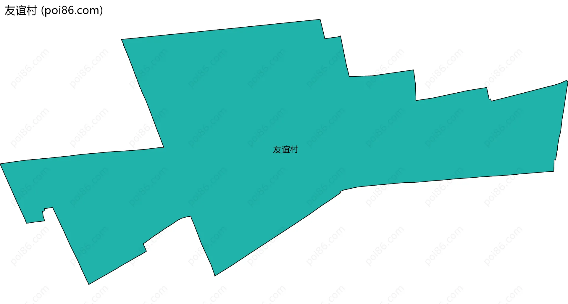 友谊村边界地图