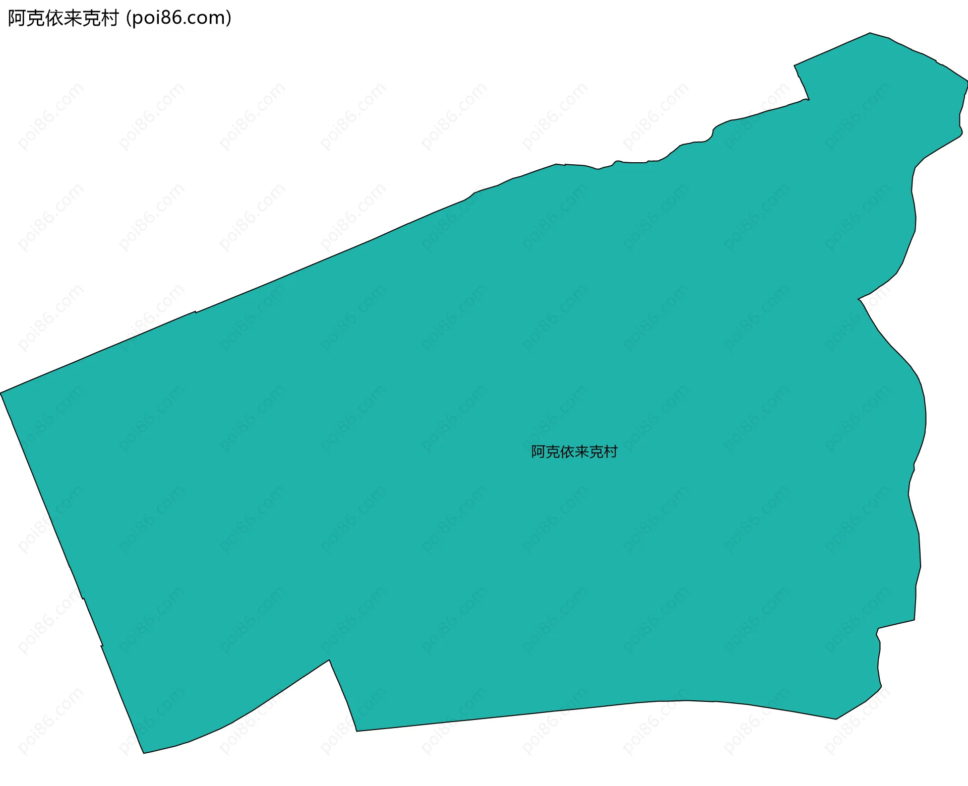 阿克依来克村边界地图