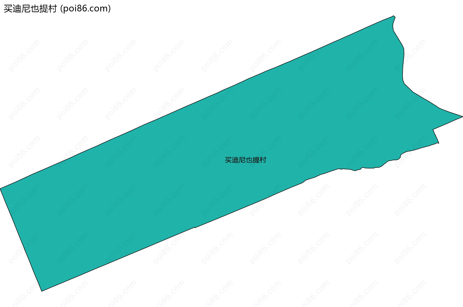 买迪尼也提村边界地图