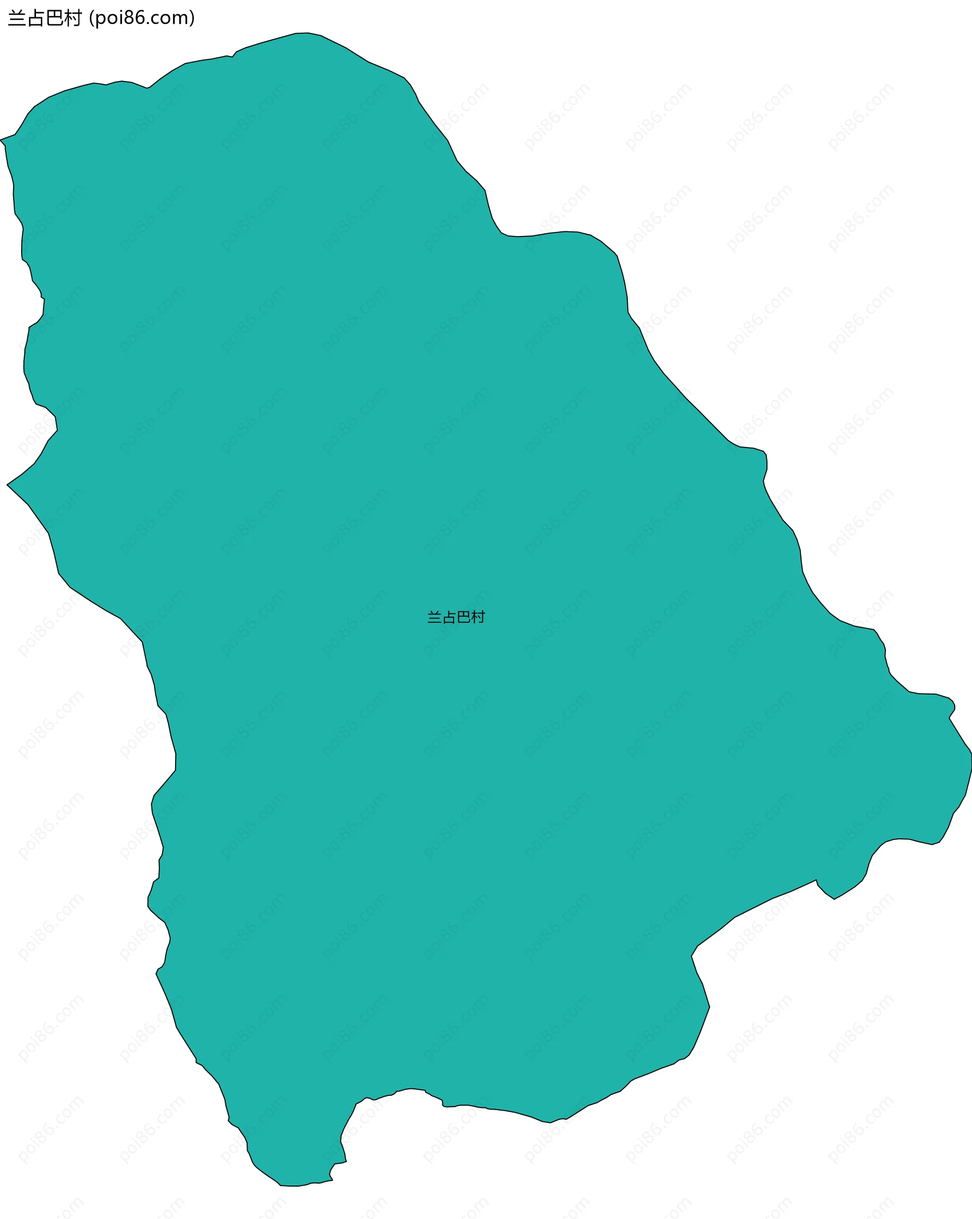 兰占巴村边界地图