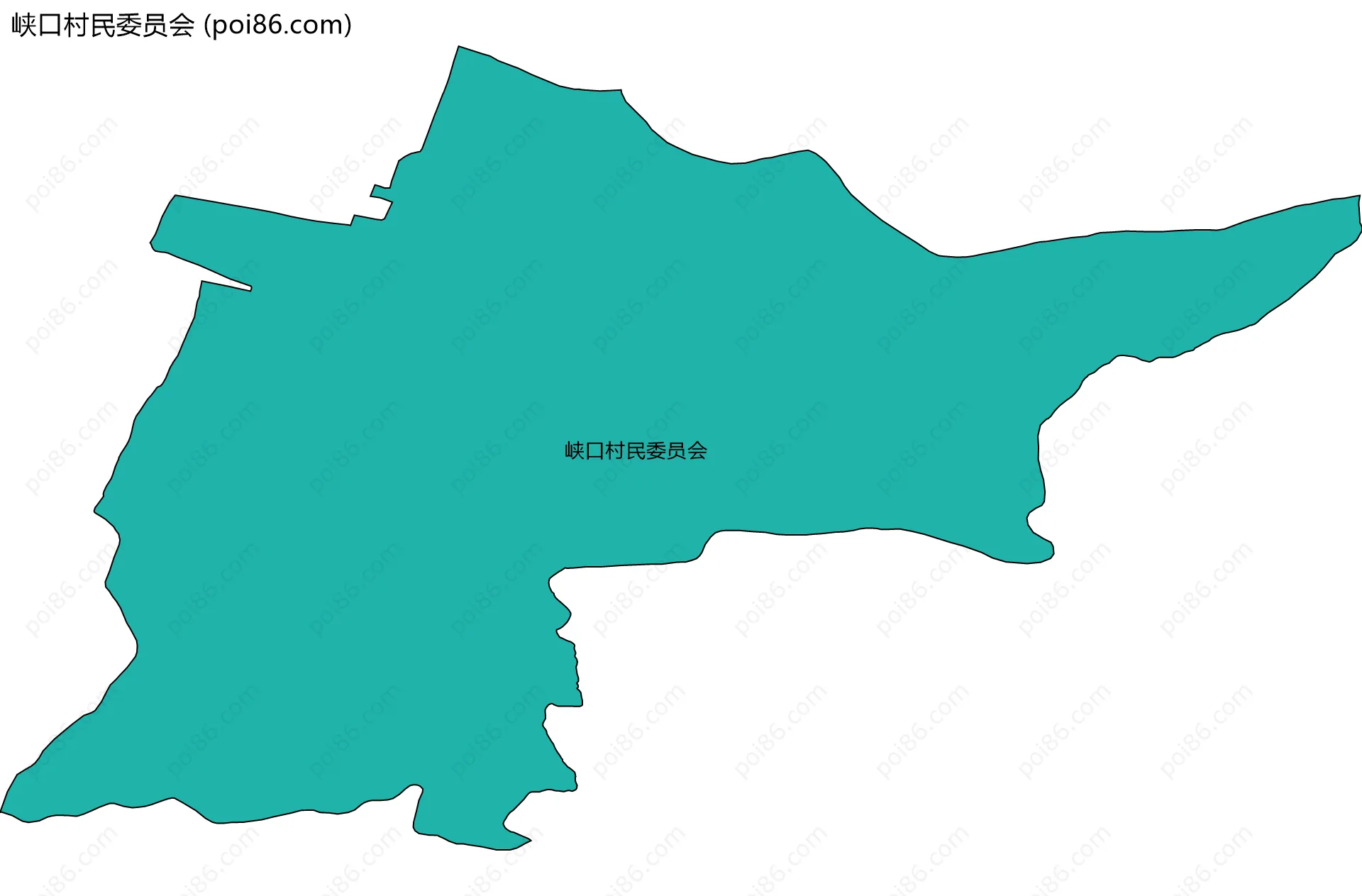 峡口村民委员会边界地图