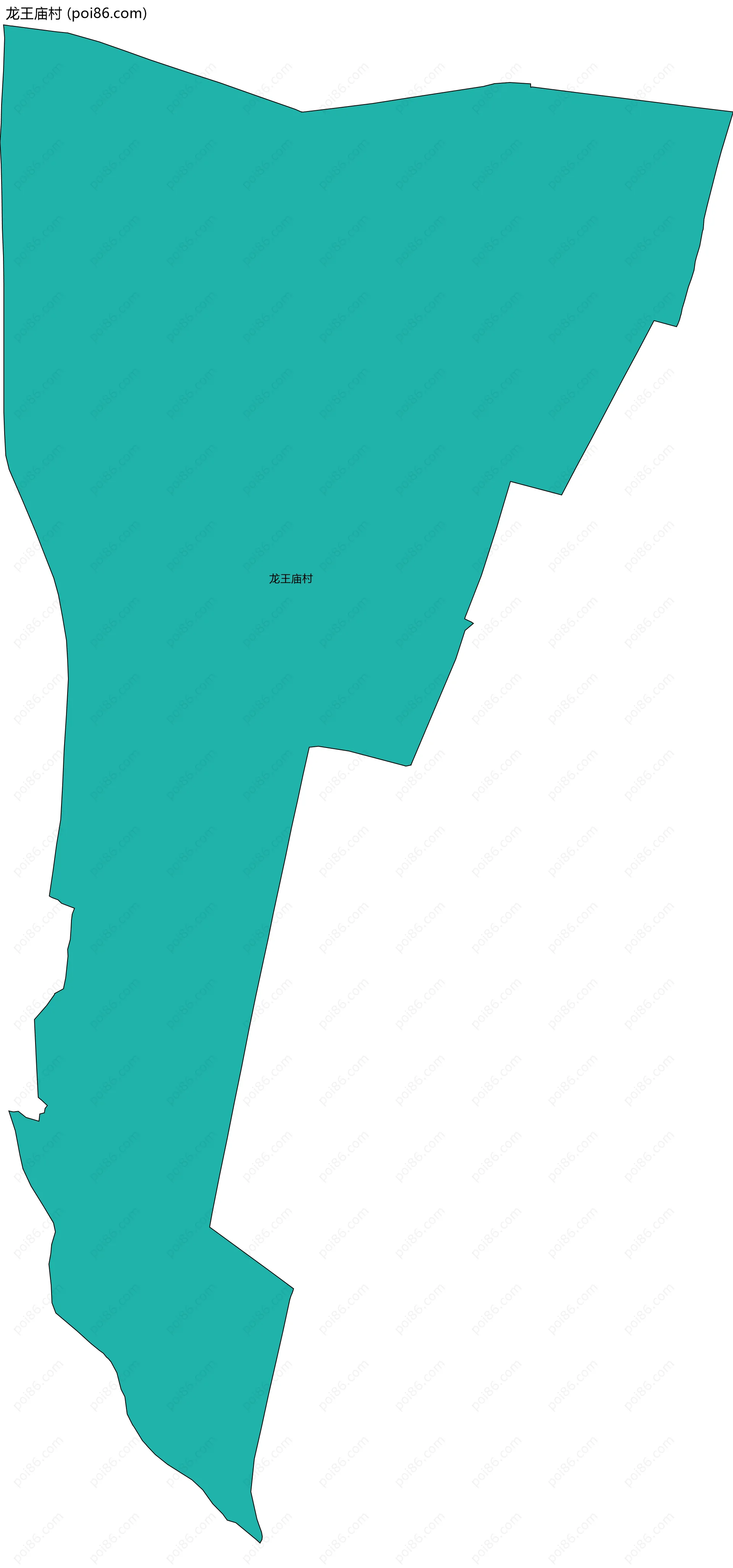 龙王庙村边界地图