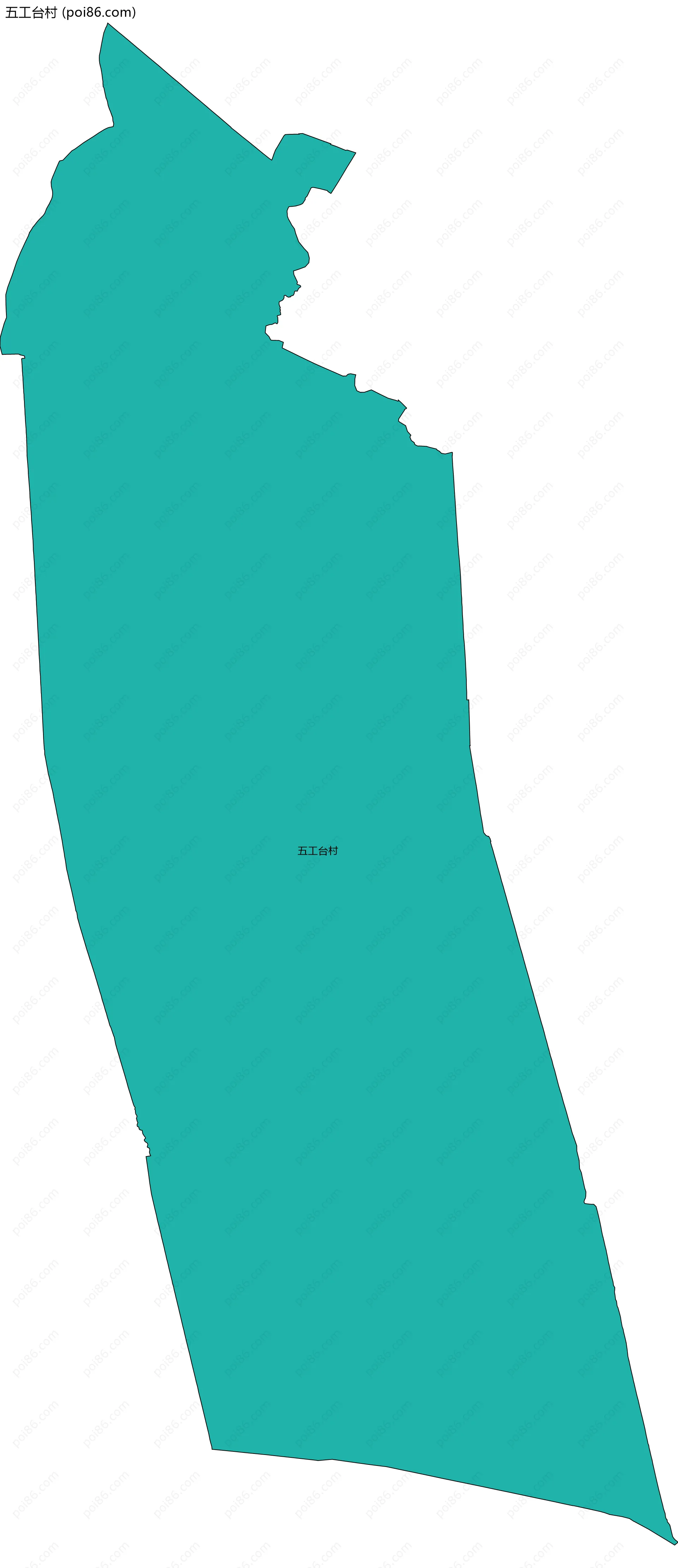 五工台村边界地图