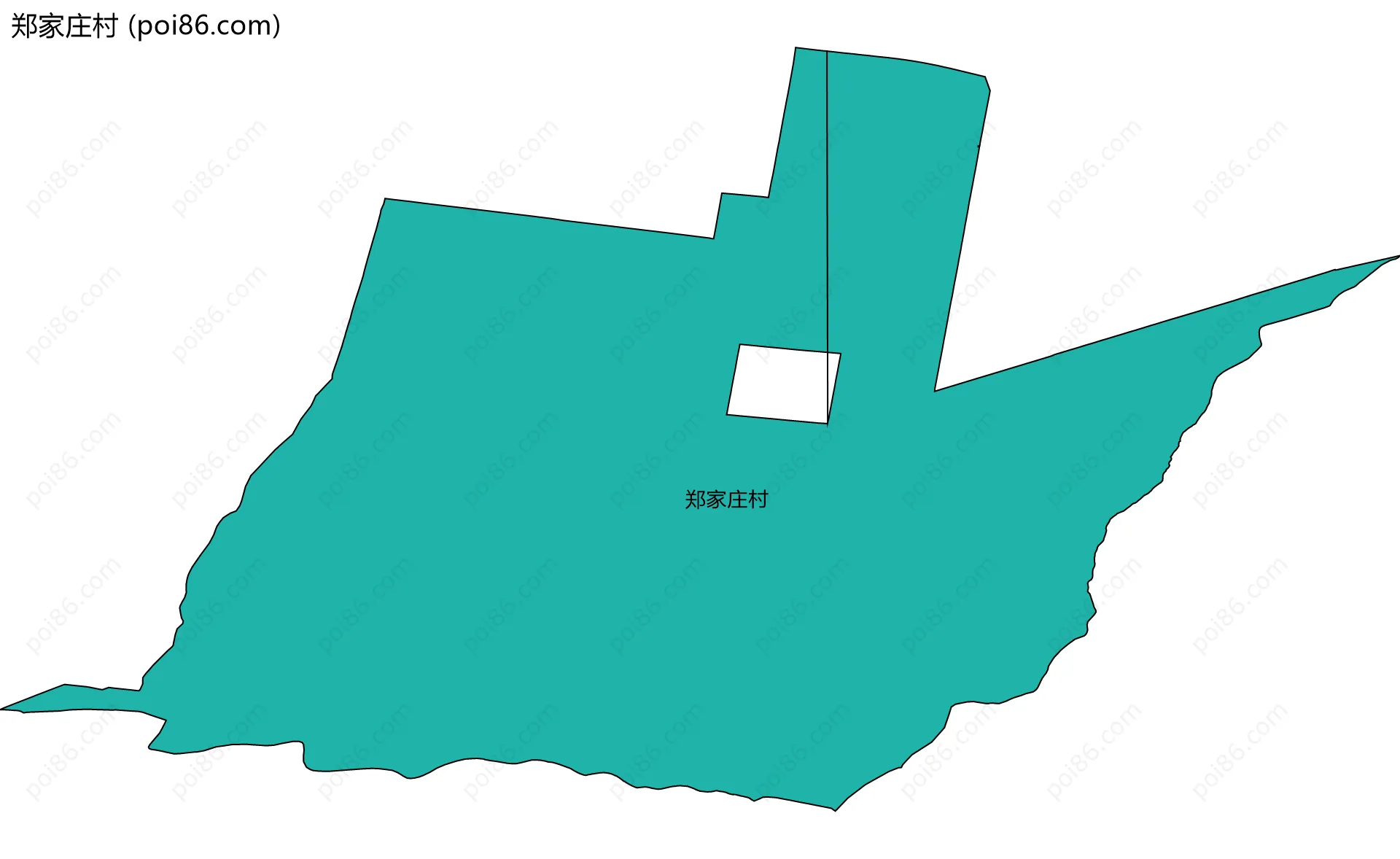 郑家庄村边界地图