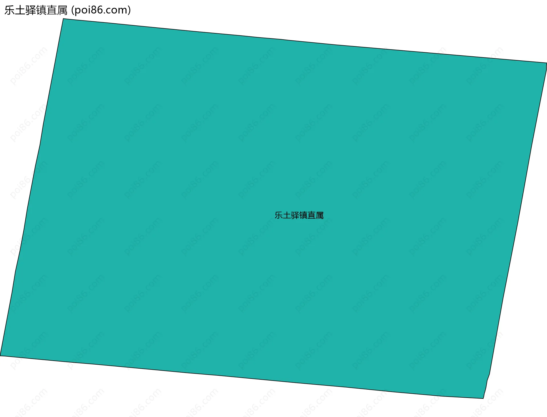 乐土驿镇直属边界地图