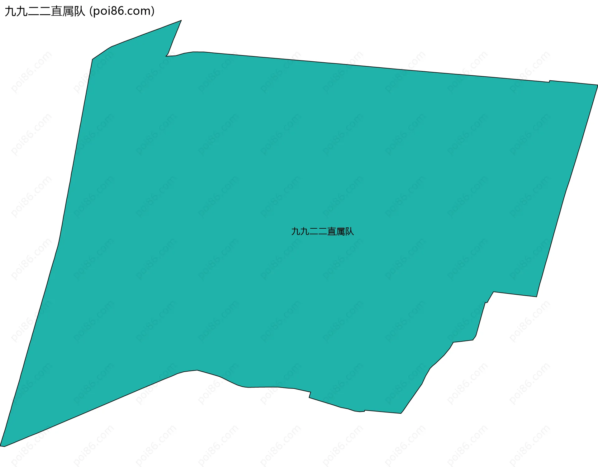 九九二二直属队边界地图