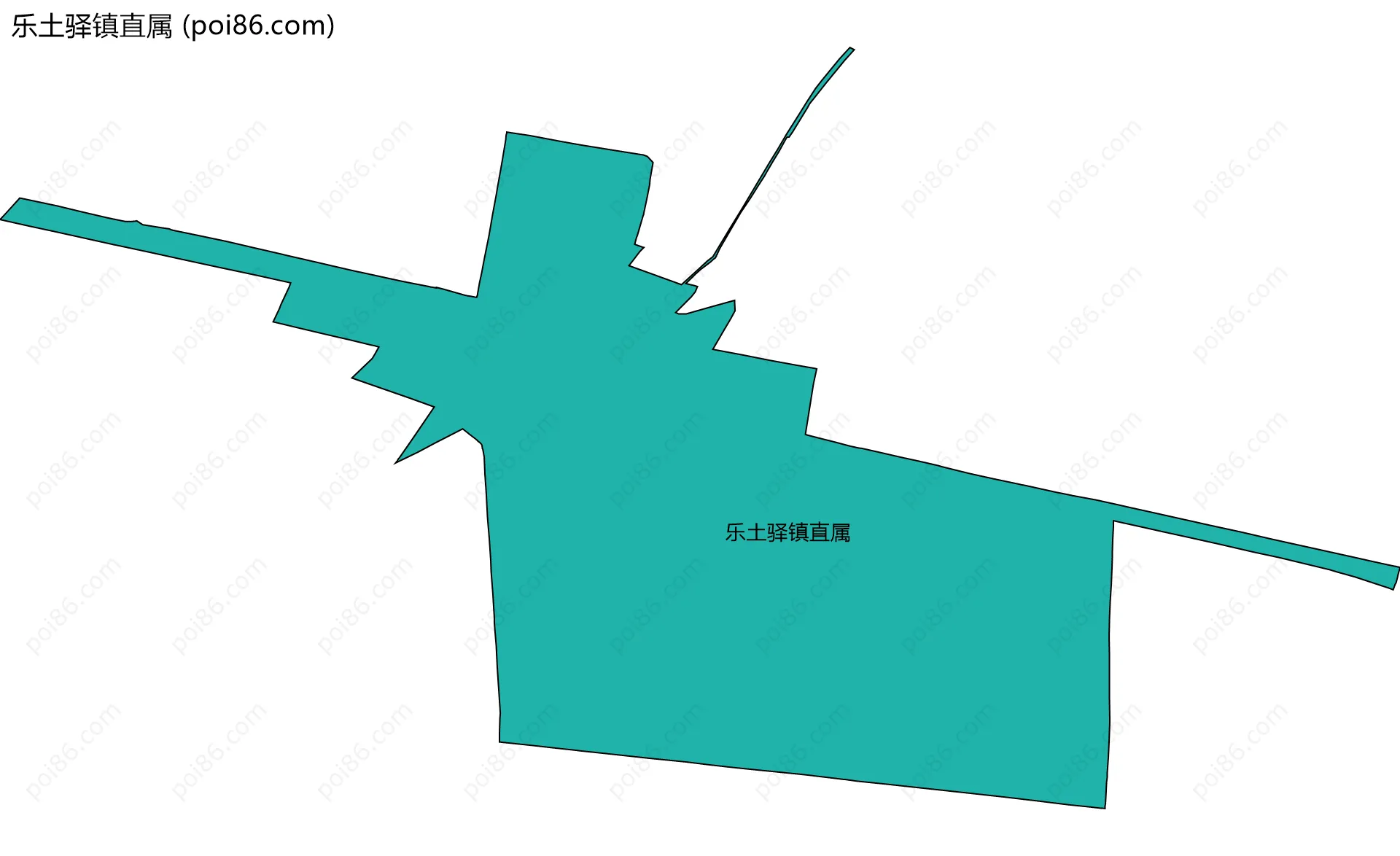 乐土驿镇直属边界地图