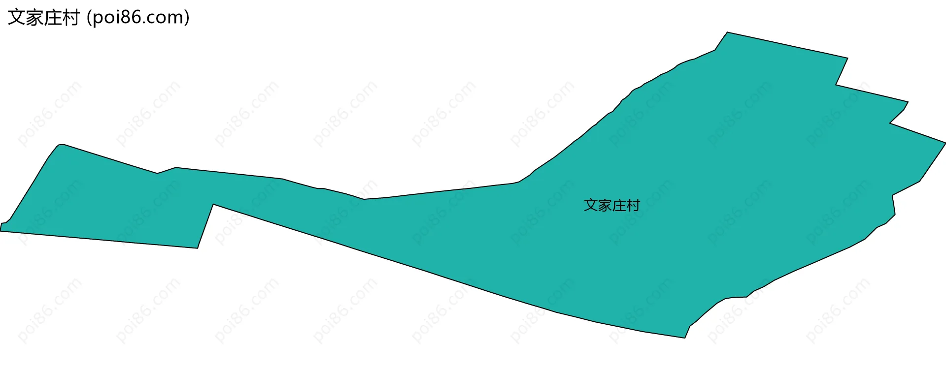 文家庄村边界地图