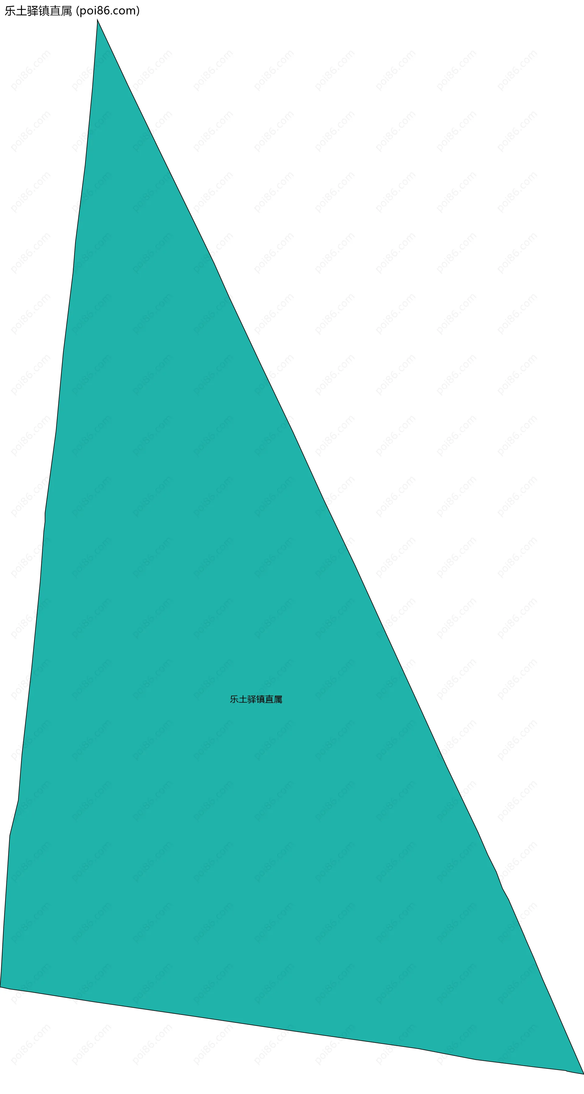 乐土驿镇直属边界地图