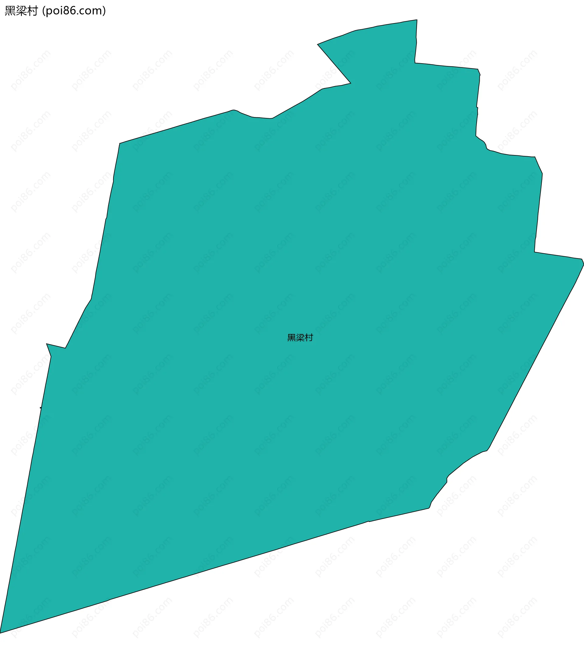 黑梁村边界地图